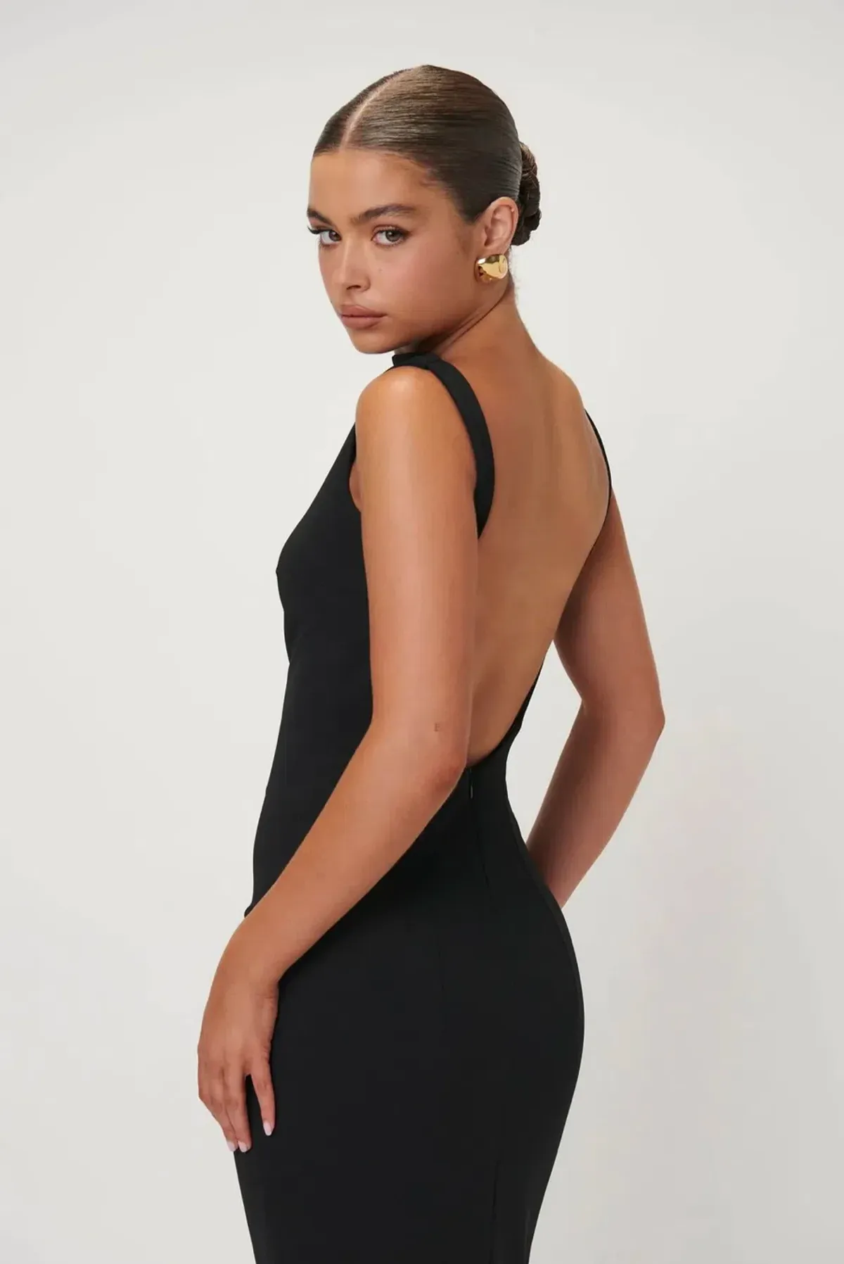 Effie Kats Verona Gown Black Size 8 - Image 3