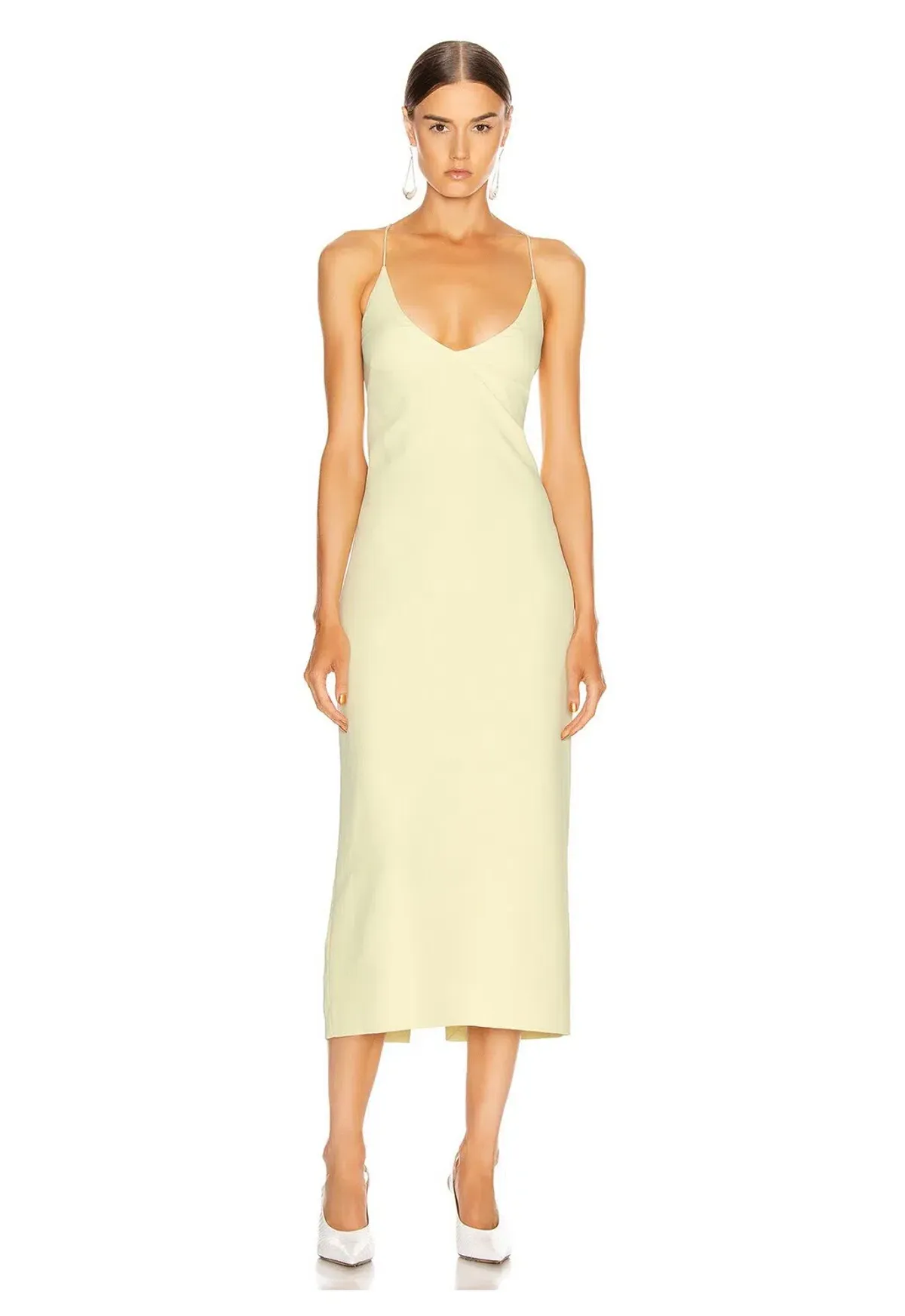 Dion Lee Floating Coil Slip Dress Yellow Size 8 - Image 1