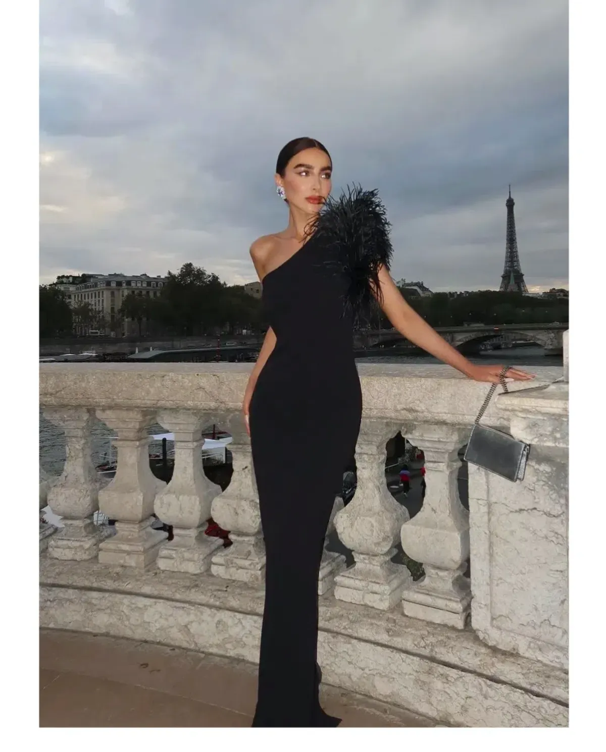 Rachel Gilbert Elcie Gown Black Size 8 - Image 4