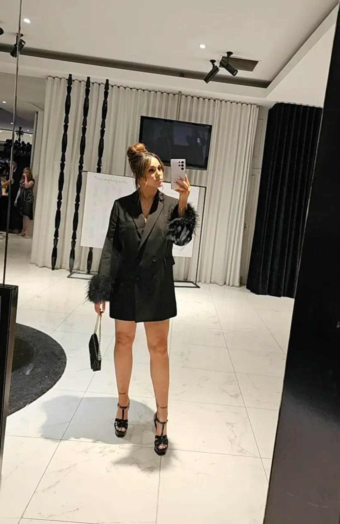 Rachel Gilbert Lincoln Mini Dress Black Size L / AU 12 for rent on The Volte - main image