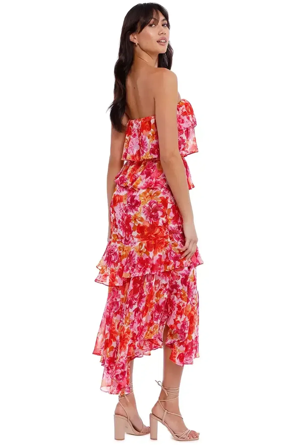 Misa LA Luciana Midi Dress Floral Size 12 - Image 3