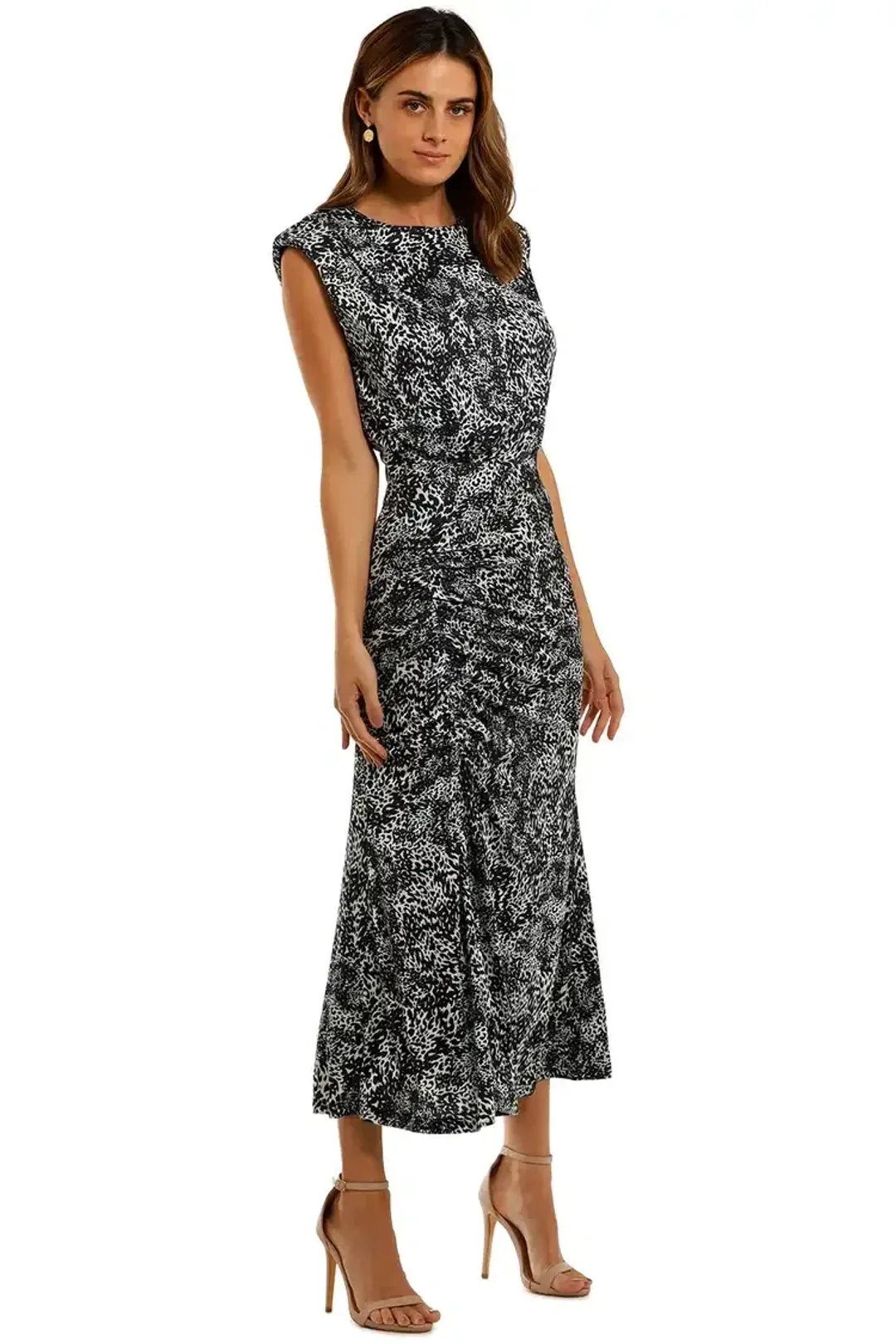 MISHA Leora Midi Dress Print Size 12/L for rent on The Volte - main image