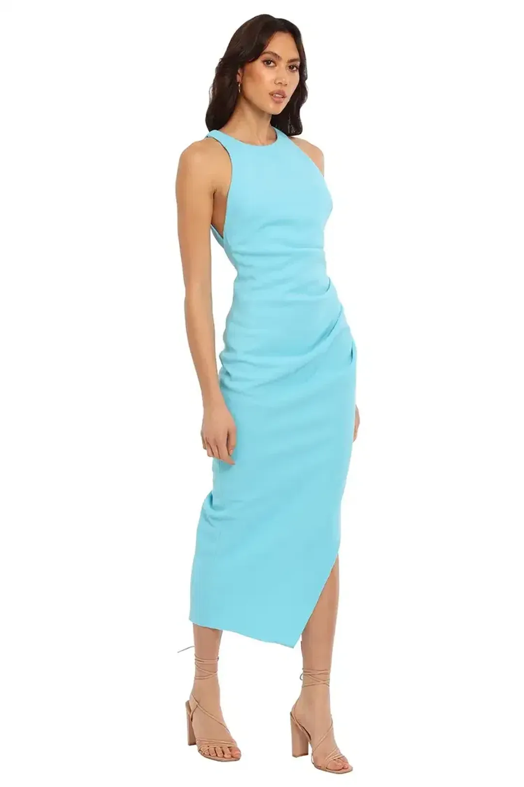 MISHA Marjorie Midi Dress Blue Size 14 for rent on The Volte - main image