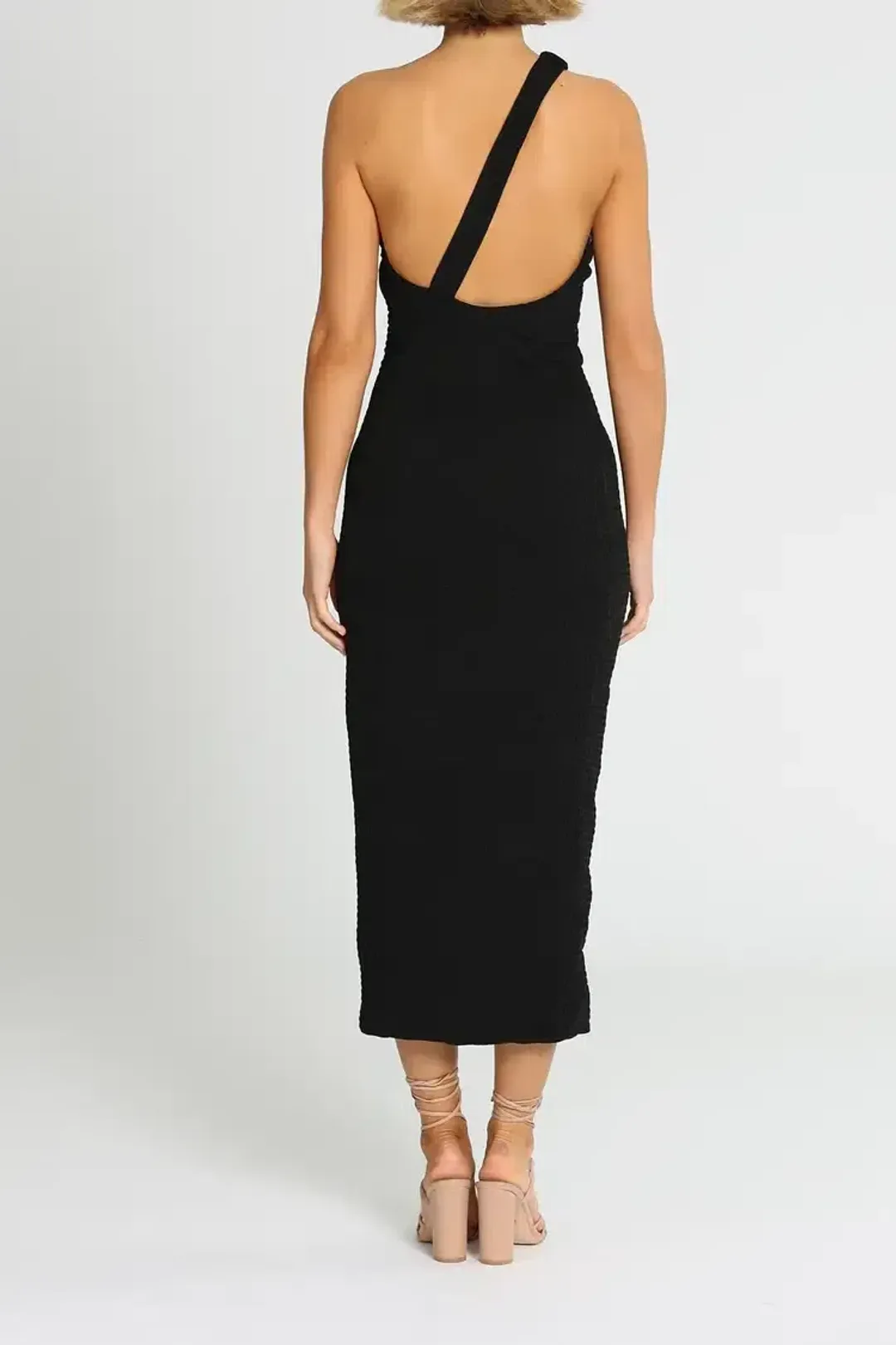 MISHA Hanna Midi Dress Black Size 10/M for rent on The Volte - main image
