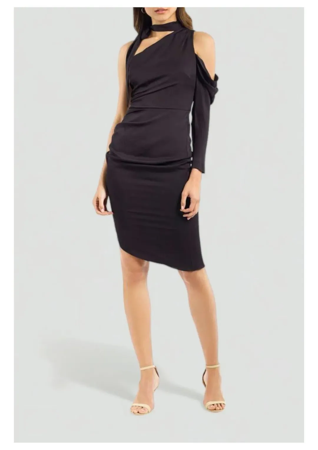 Milly Coleen Dress in Black Size 6 for rent on The Volte - main image