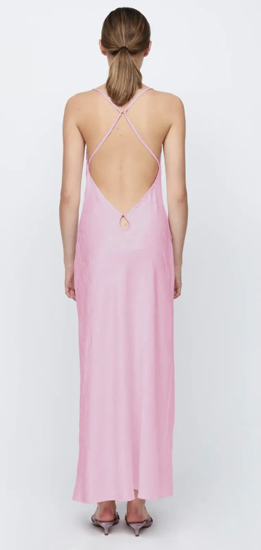 Bec & Bridge Carolina Maxi Dress Quartz Pink Size 10 for rent on The Volte - main image