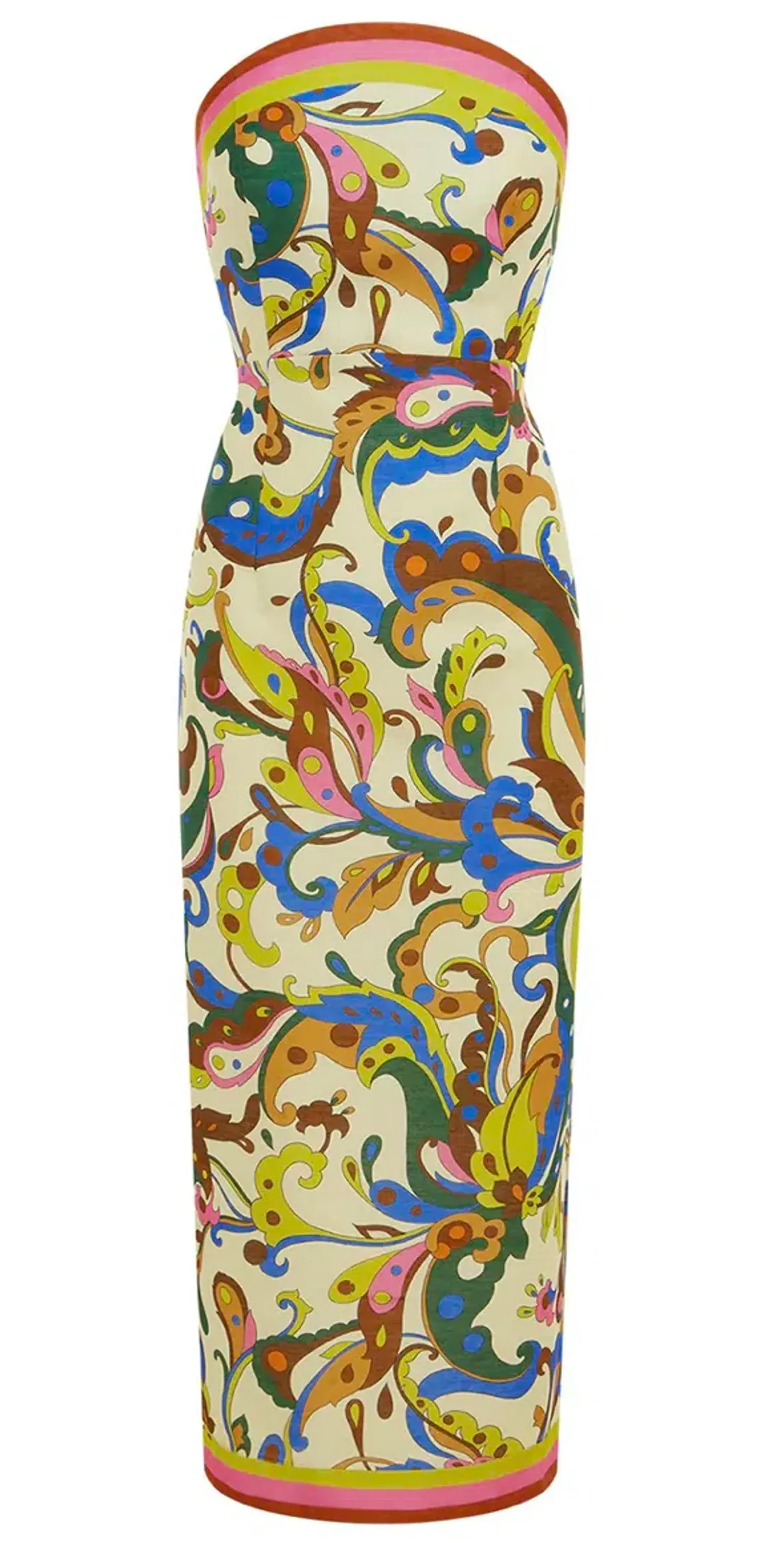 Alemais Ozma Bodice Midi Dress Multi Size 12 for rent on The Volte - main image