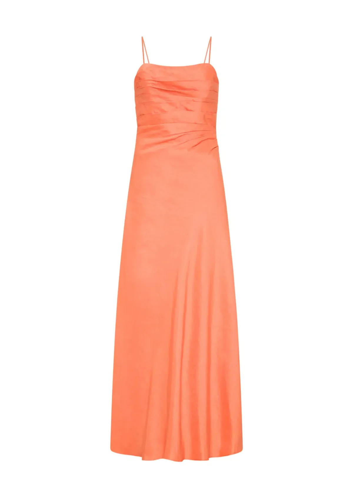 Aje Clarice Draped Maxi Dress in Sunset Orange Size AU 10 - Image 4