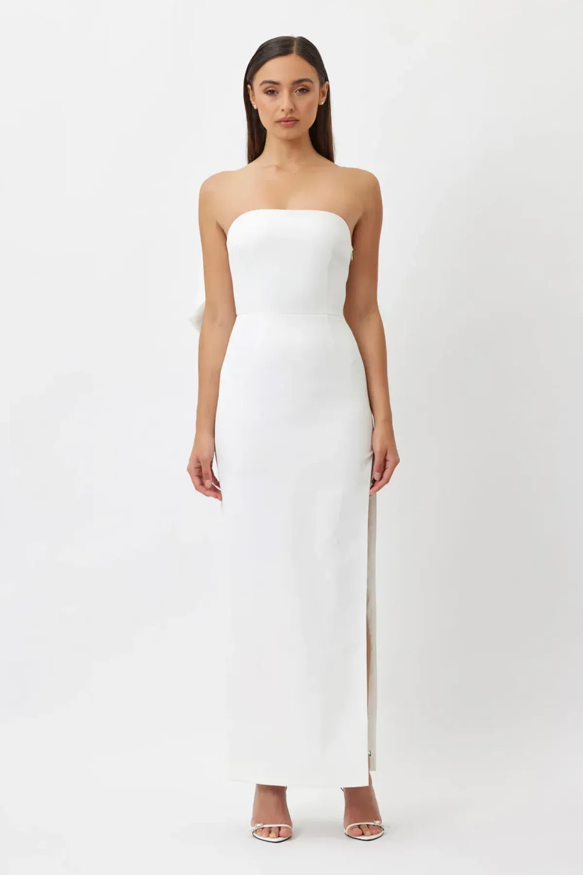 Bianca & Bridgett Willow Midi Dress in White Size AU 12 - Image 1