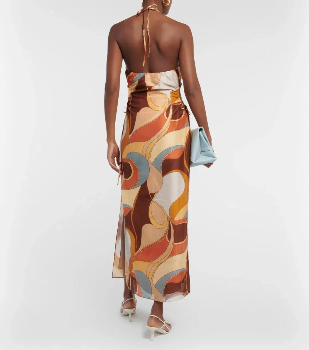 Sir the Label Vista Halter Midi Dress in Vista Print Size 2 / AU 10 for rent on The Volte - main image