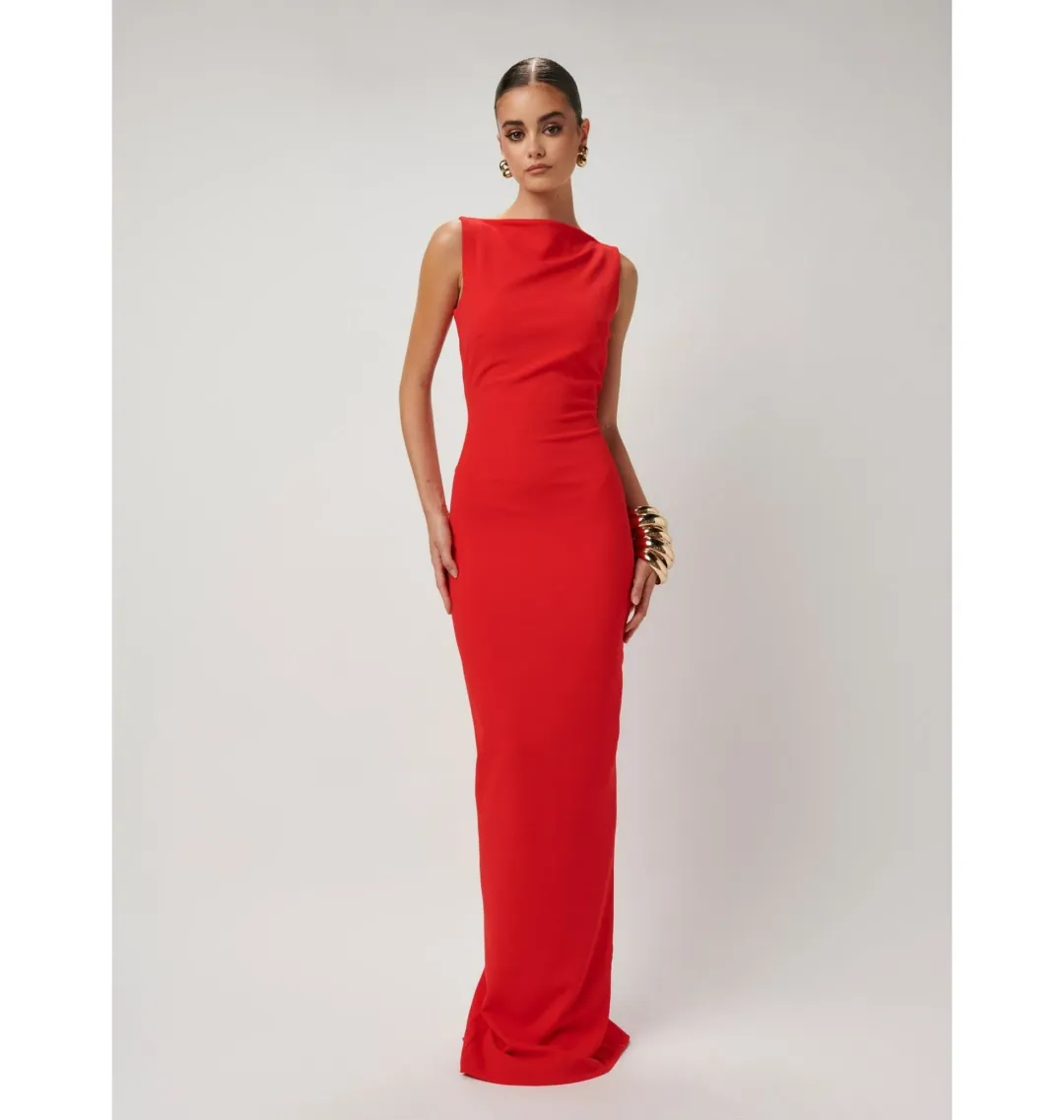 Effie Kats Verona Gown Cherry Red Size XS / AU 6 for rent on The Volte - main image