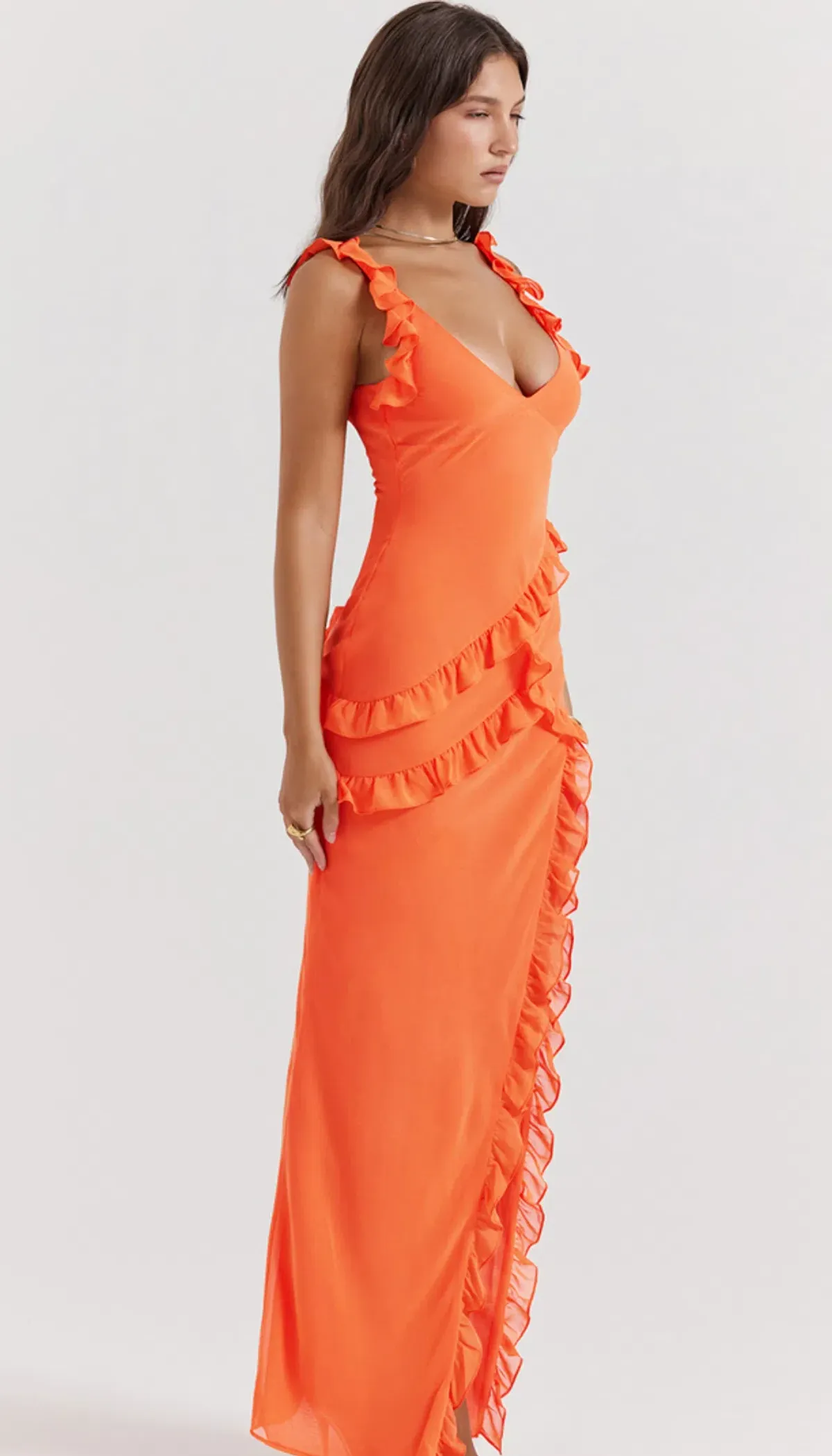 House of CB Pixie Dress - Orange - Image 2