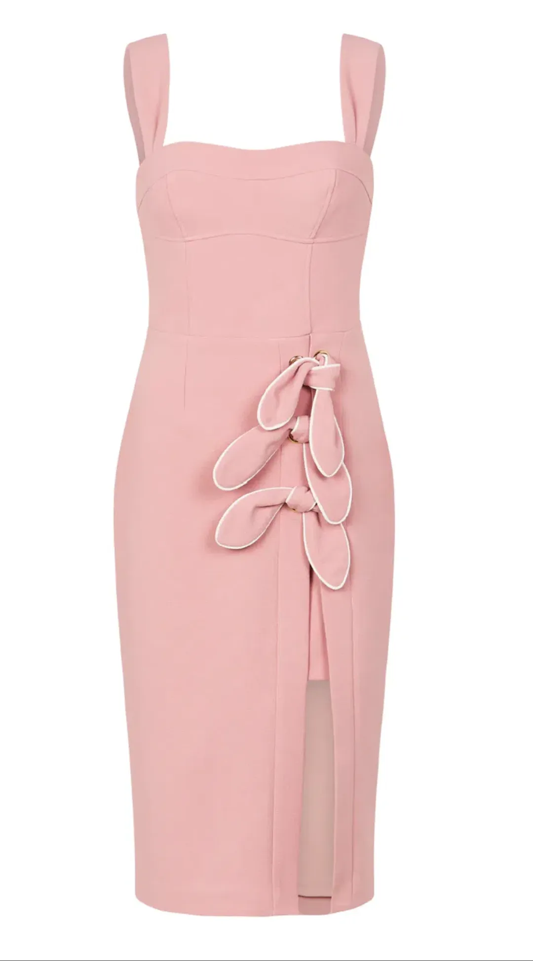 Rebecca Vallance Celeste Midi Dress Pink Size 6 for rent on The Volte - main image