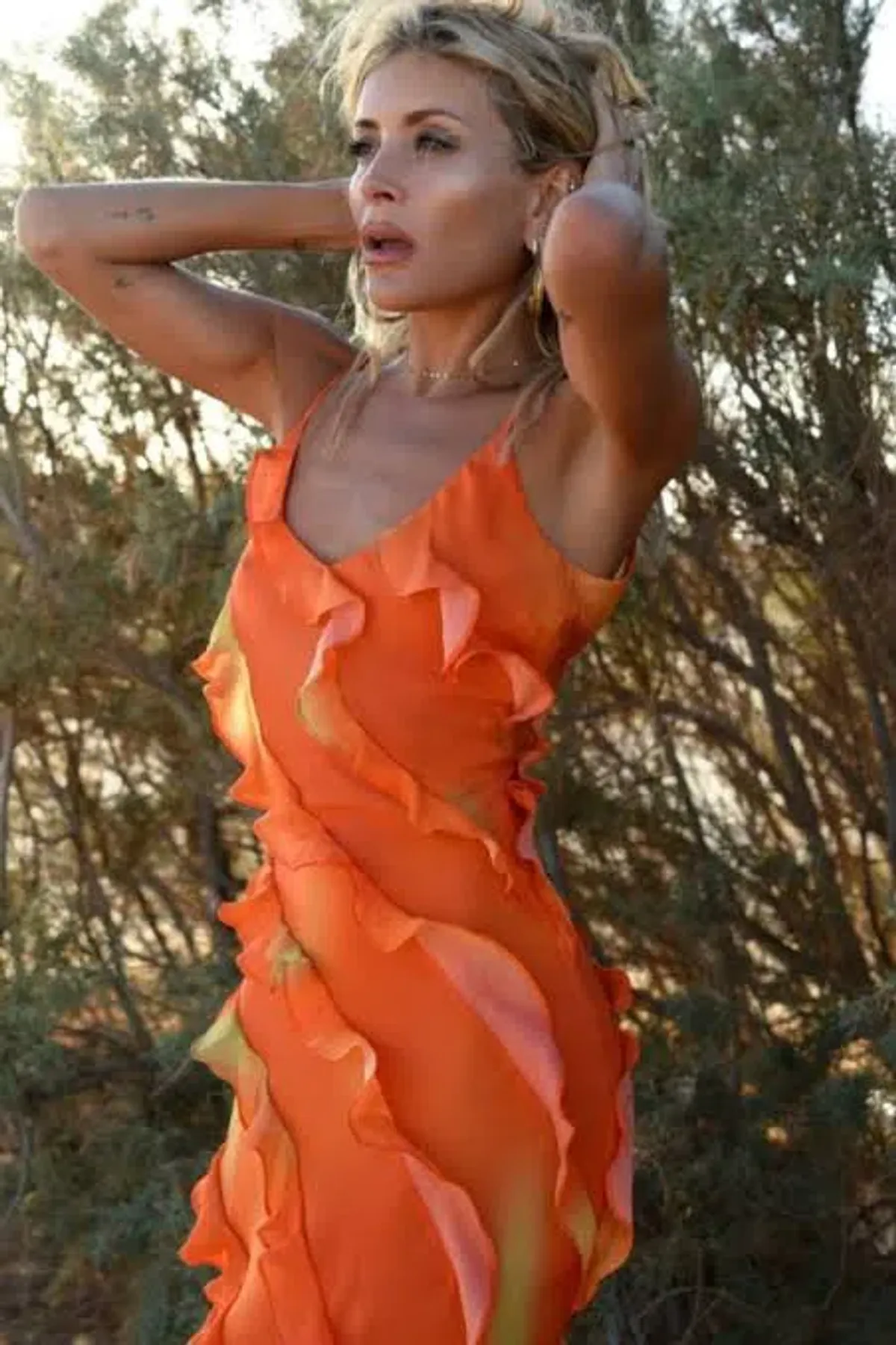 Rat & Boa Rio Maxi Dress Orange Size S / AU 8 - Image 4