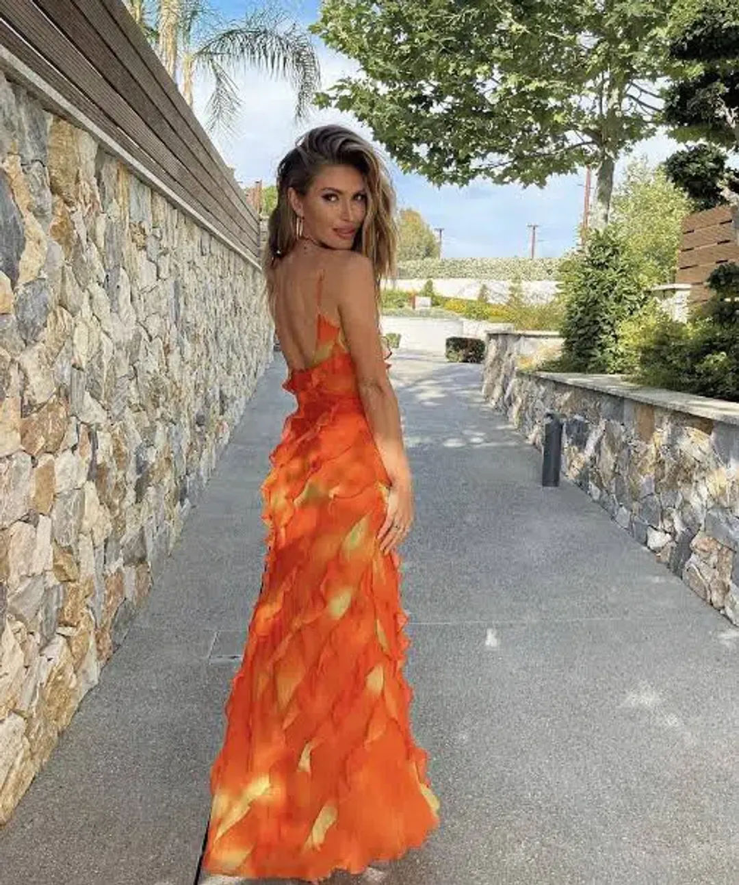 Rat & Boa Rio Maxi Dress Orange Size S / AU 8 for rent on The Volte - main image