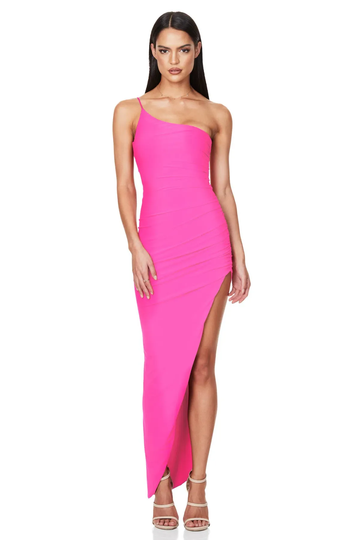 Nookie Aria One Shoulder Gown Pink Size S / AU 8 - Image 1