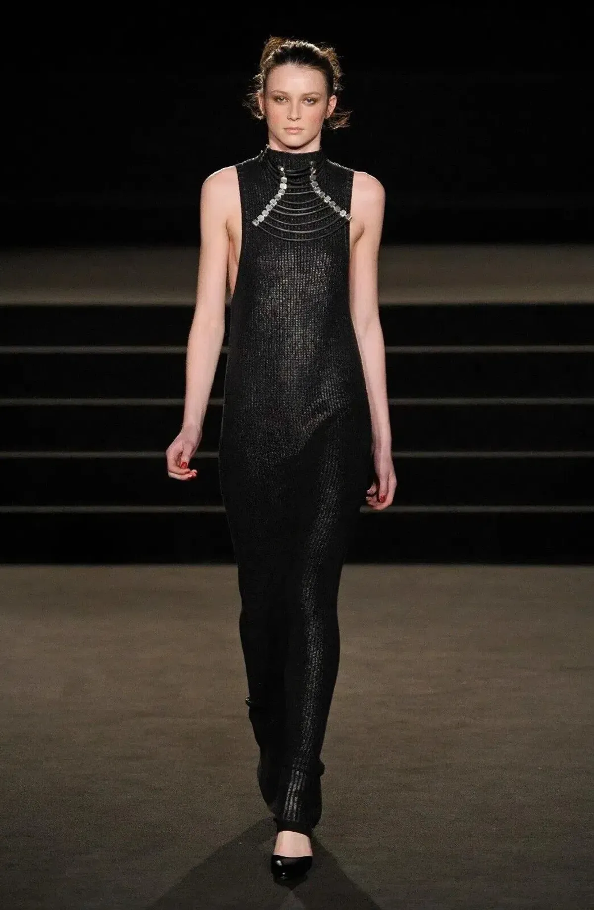 Sass & Bide Wintergate Pop Rocks Maxi Dress Black Size 8 for rent on The Volte - main image