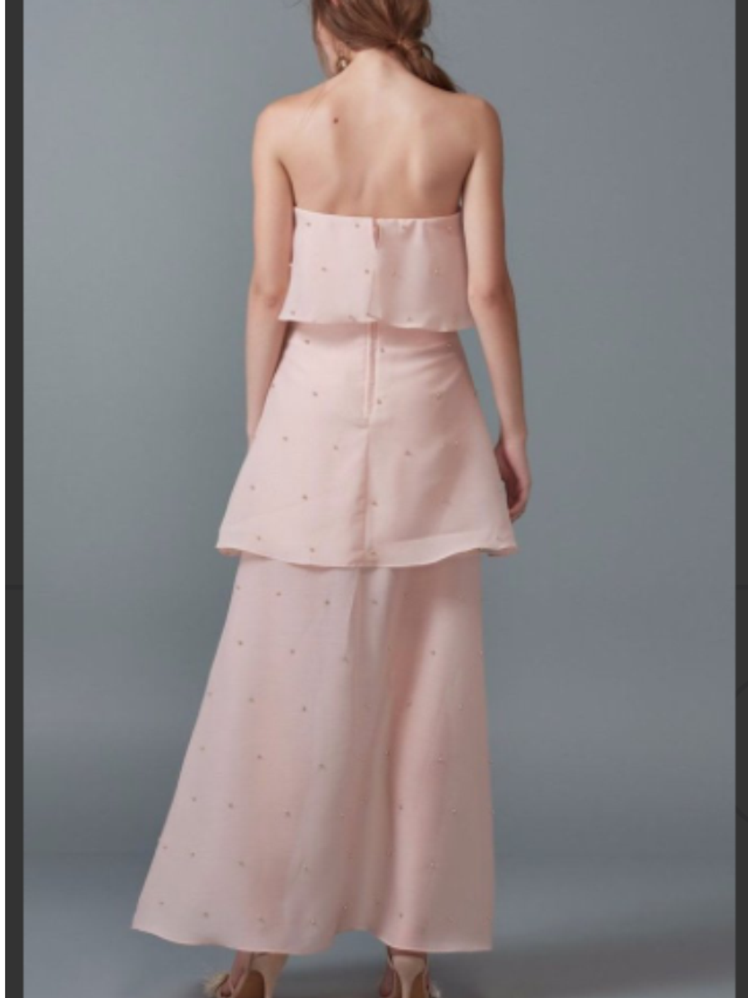Keepsake call me gown - blush  for rent on The Volte - main image