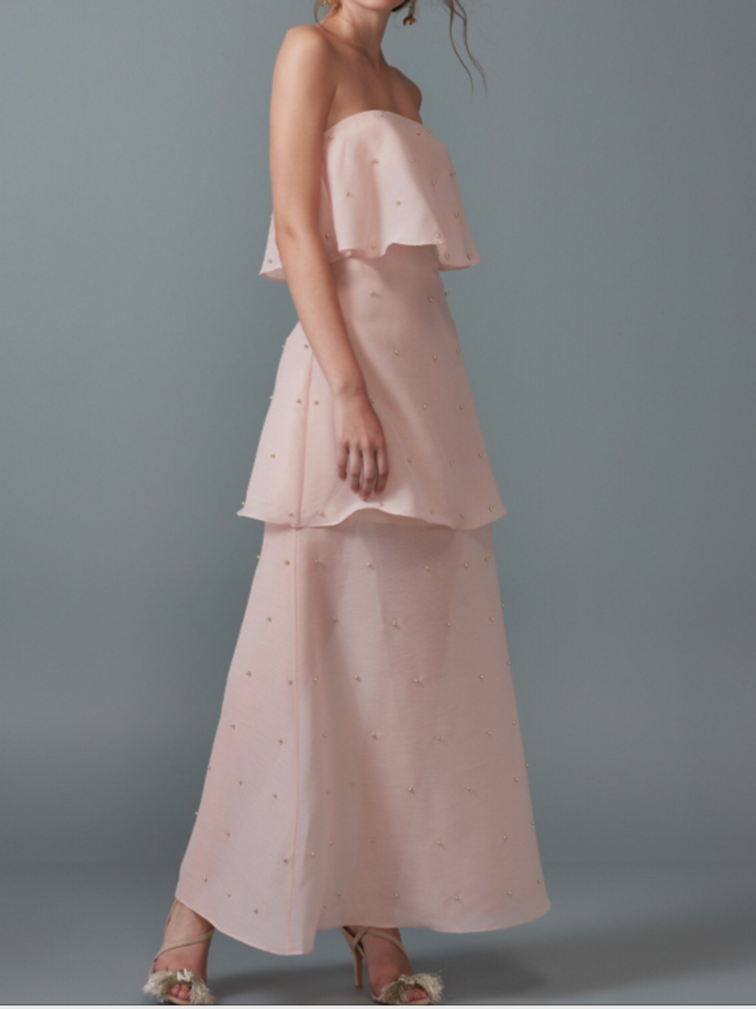 Keepsake call me gown - blush  for rent on The Volte - main image