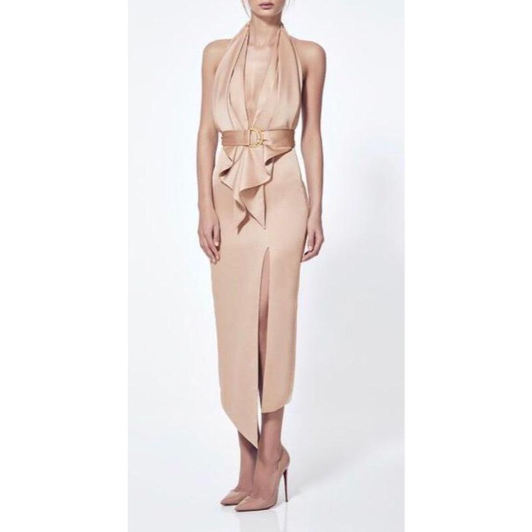 MISHA Carrie Dress Nude Size 6/XS for rent on The Volte - main image