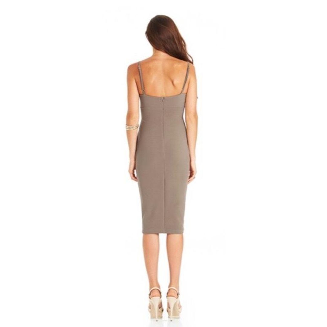 Love Nookie Heidi Bodycon Bustier Dress Brown Size 6 for rent on The Volte - main image