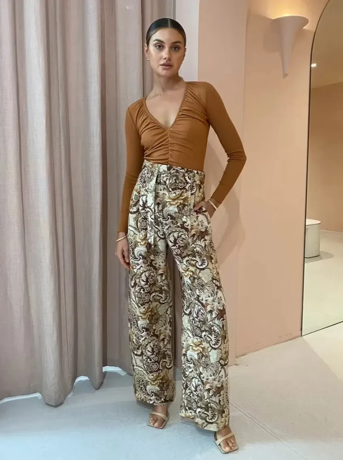 Alemais Phillipa Pant Print Size AU 10 - Image 1