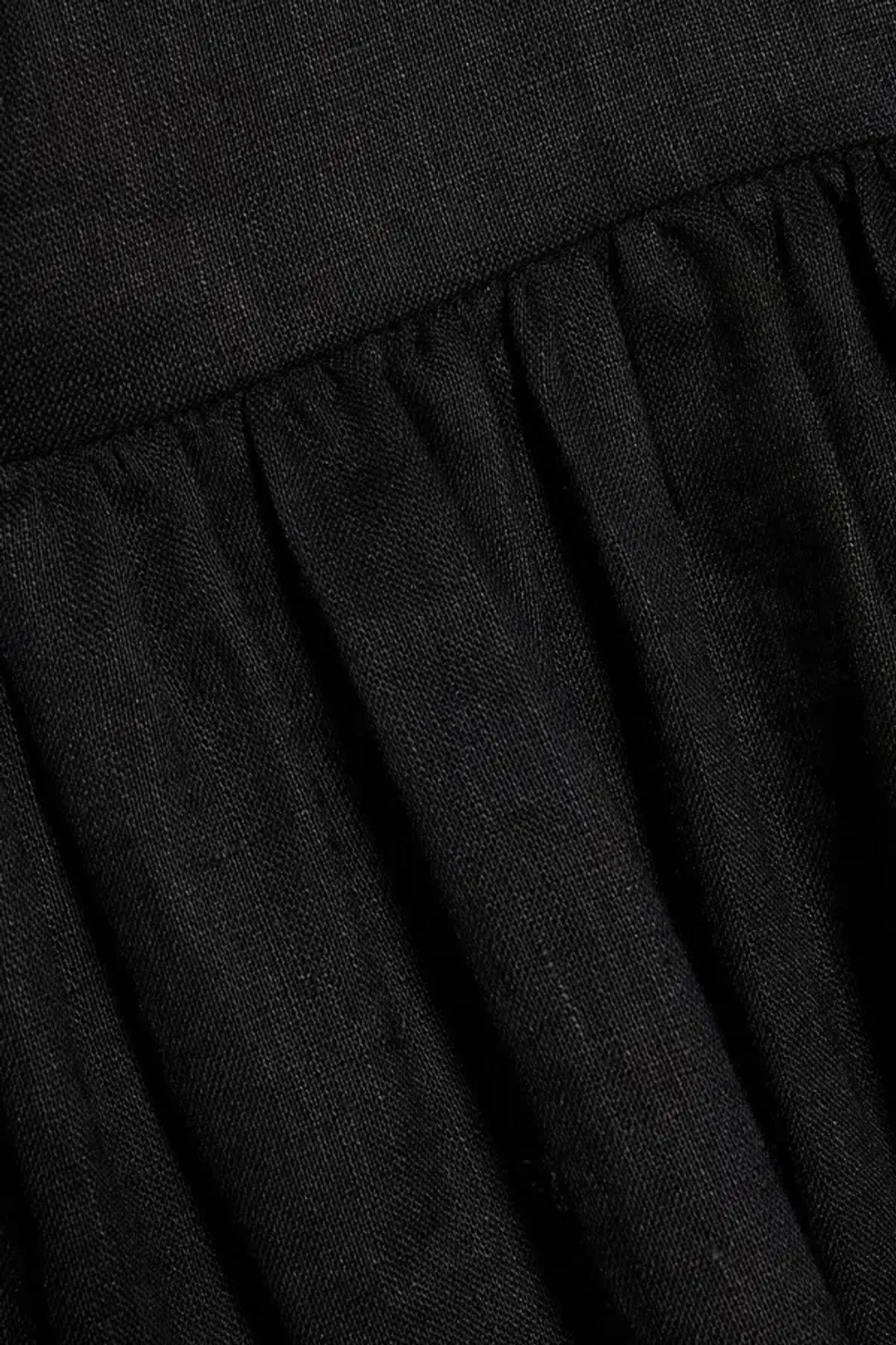 Zimmermann Juliette Bow One Shoulder Linen Maxi Dress Black Size 1 / AU 10 for rent on The Volte - main image