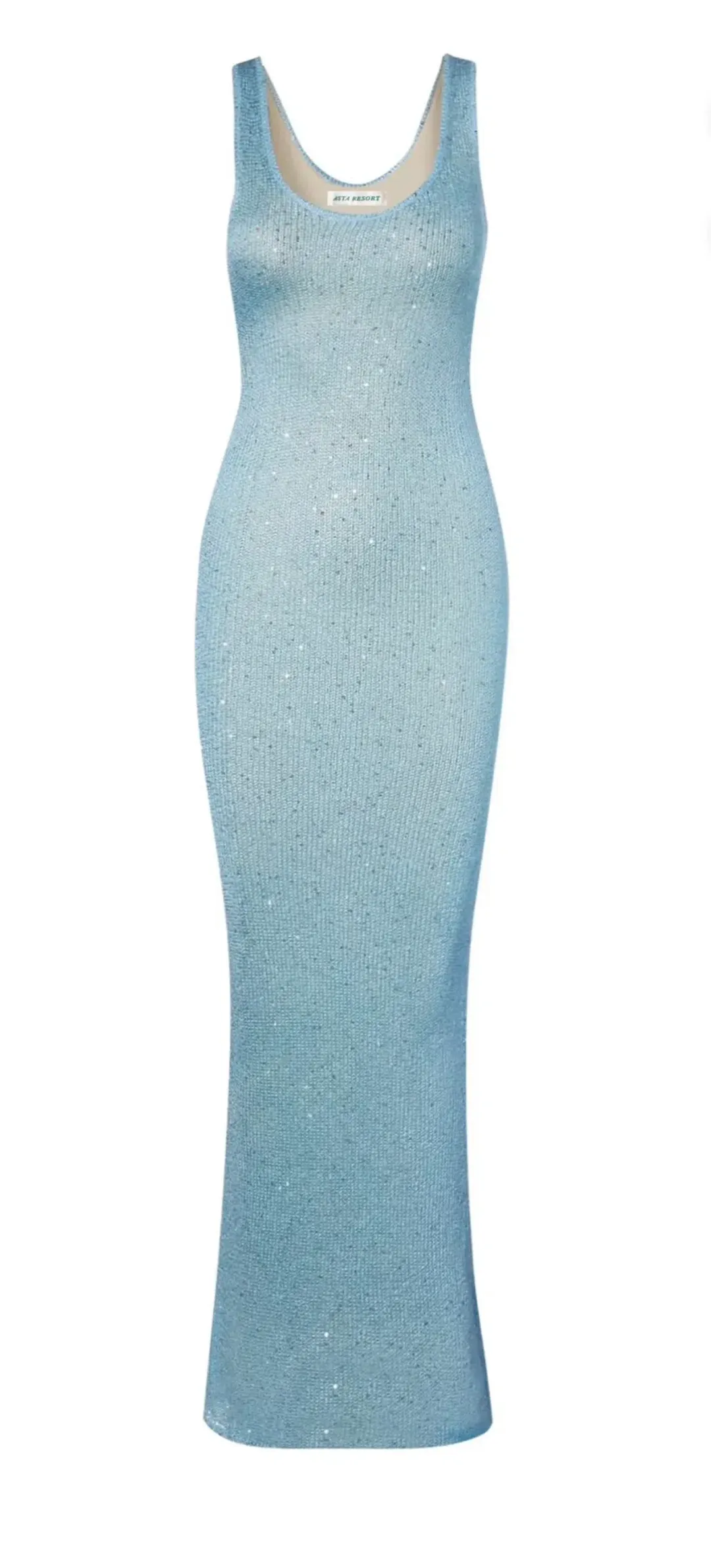 Asta Resort Ana Dress Baia Blue Sequin Size XS / AU 6 for rent on The Volte - main image