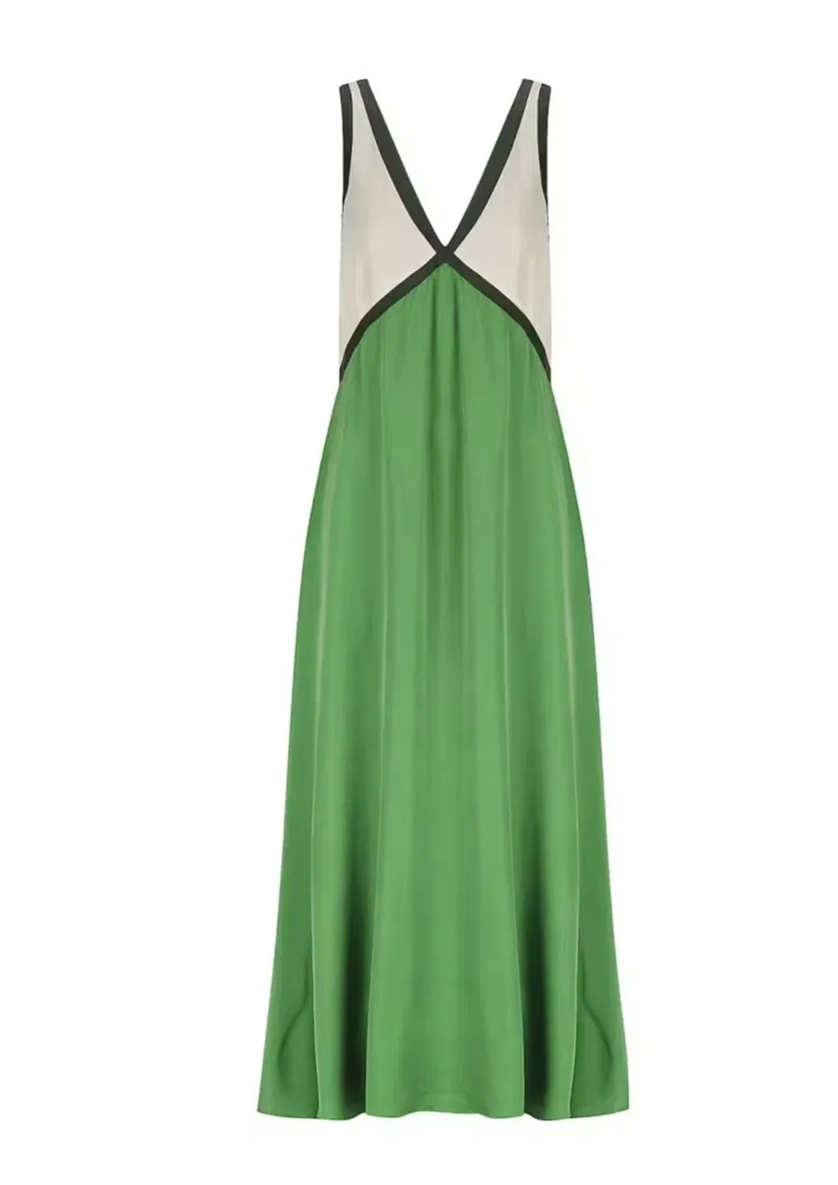 Sancia Naomi Colorblocked Maxi Dress Green Size AU 8 - Image 4