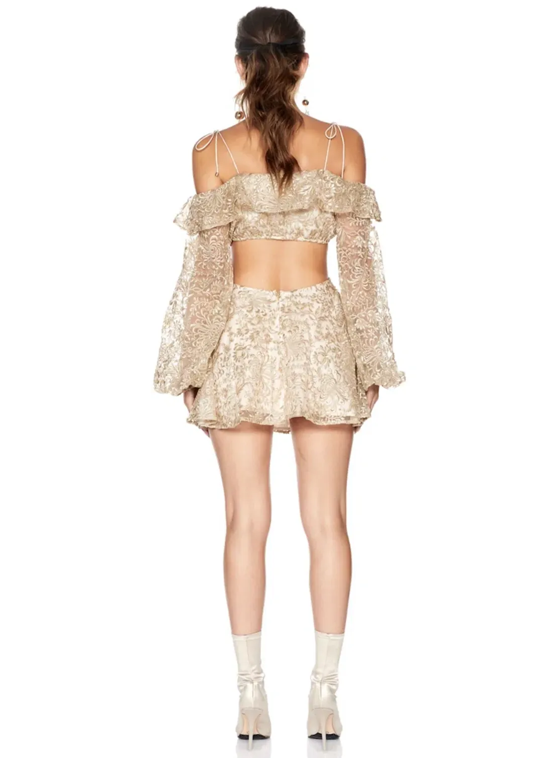 SOFIA THE LABEL Golden Hour Dress gold size 6 for rent on The Volte - main image