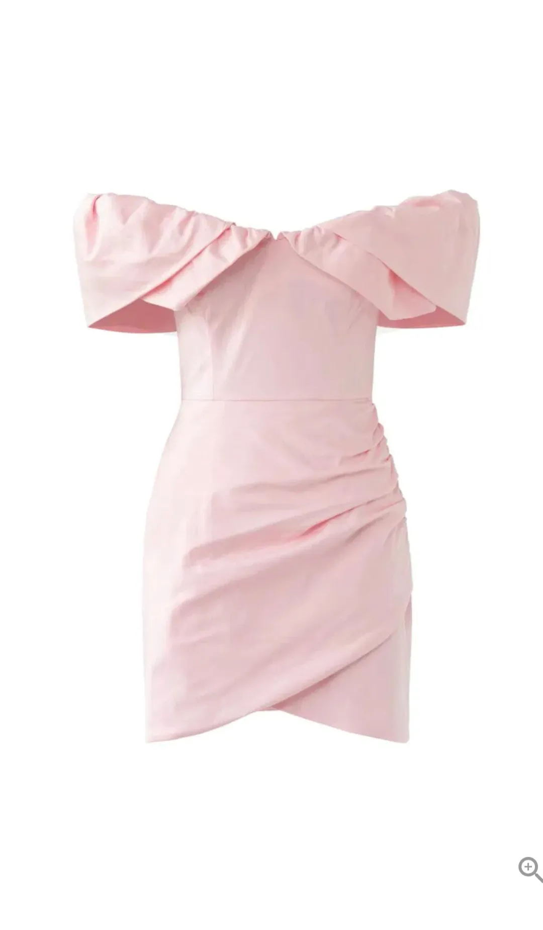Sofia the Label Hailey Off Shoulder Mini Dress Baby Pink Size 6 for rent on The Volte - main image