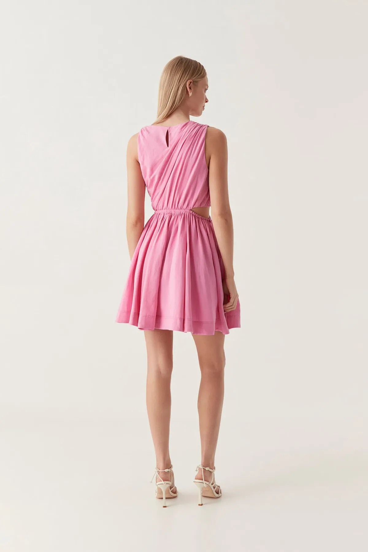 Aje Abbey Twisted Mini Dress Pink Size 14 - Image 2