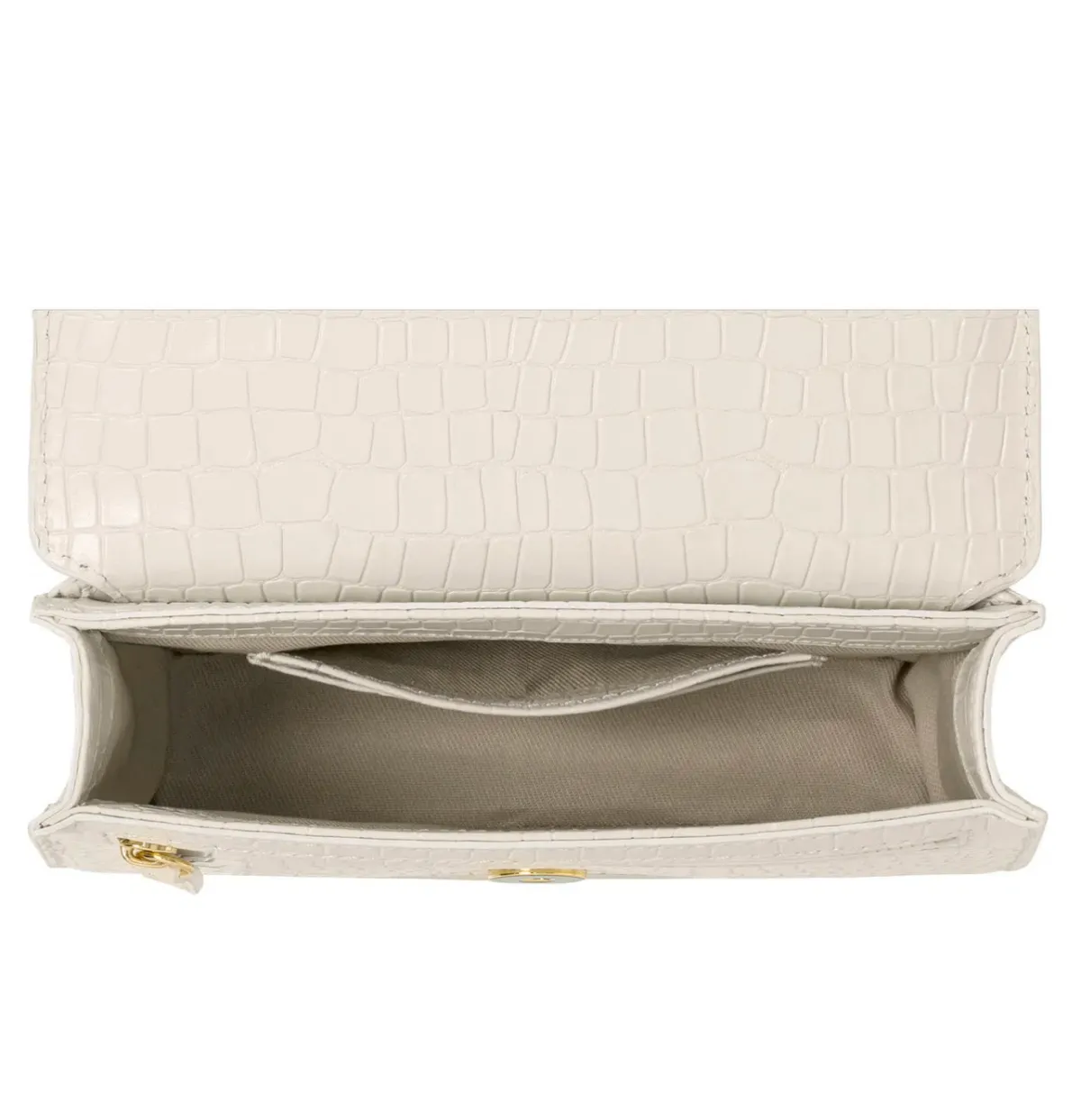 Oroton Forte Micro Clutch in Cream - Image 5