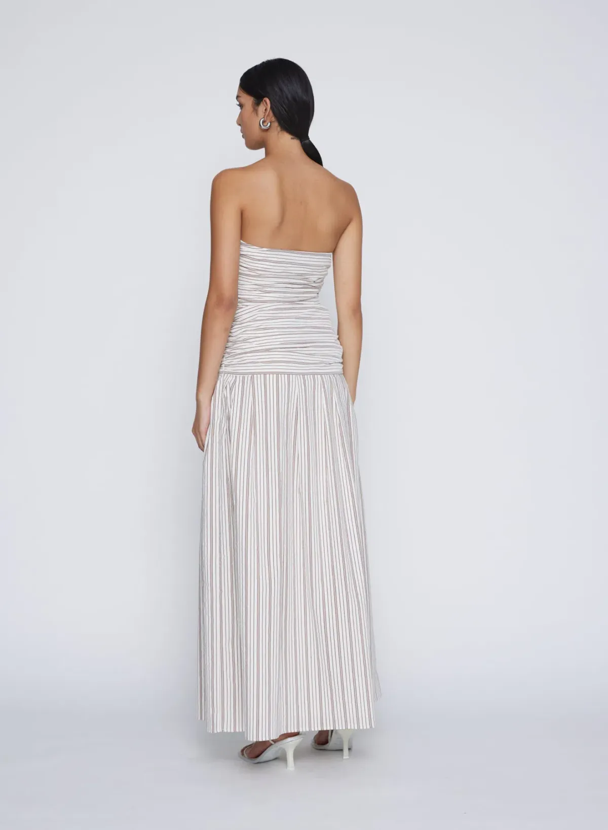 Anna Quan Isadora Maxi Dress Tobacco Stripe Size 6 - Image 2
