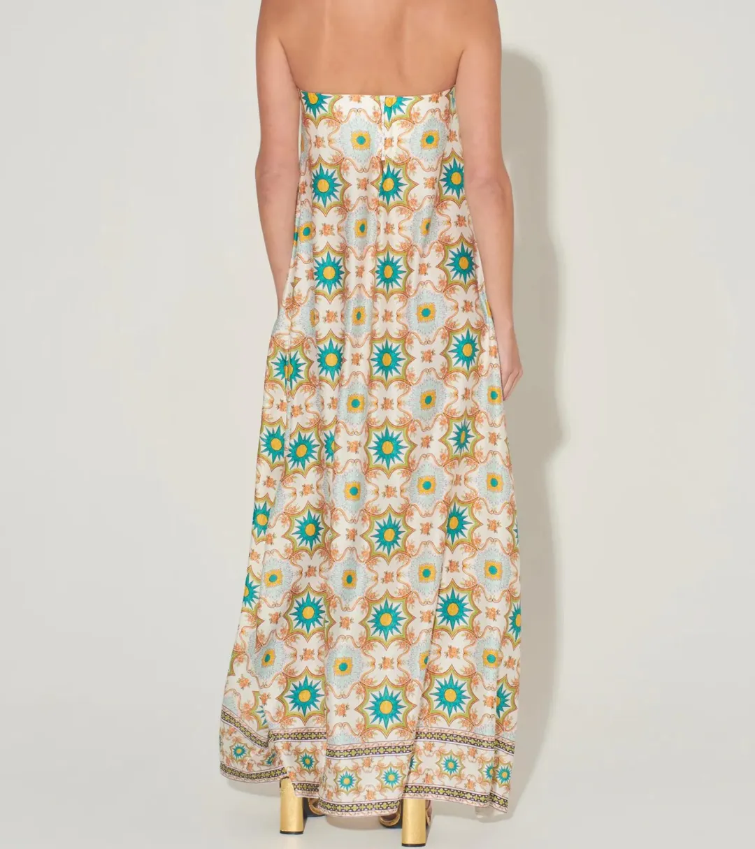 Hansen & Gretel Ikaria Maxi Dress Mosaic Print Size XS / AU 6 for rent on The Volte - main image