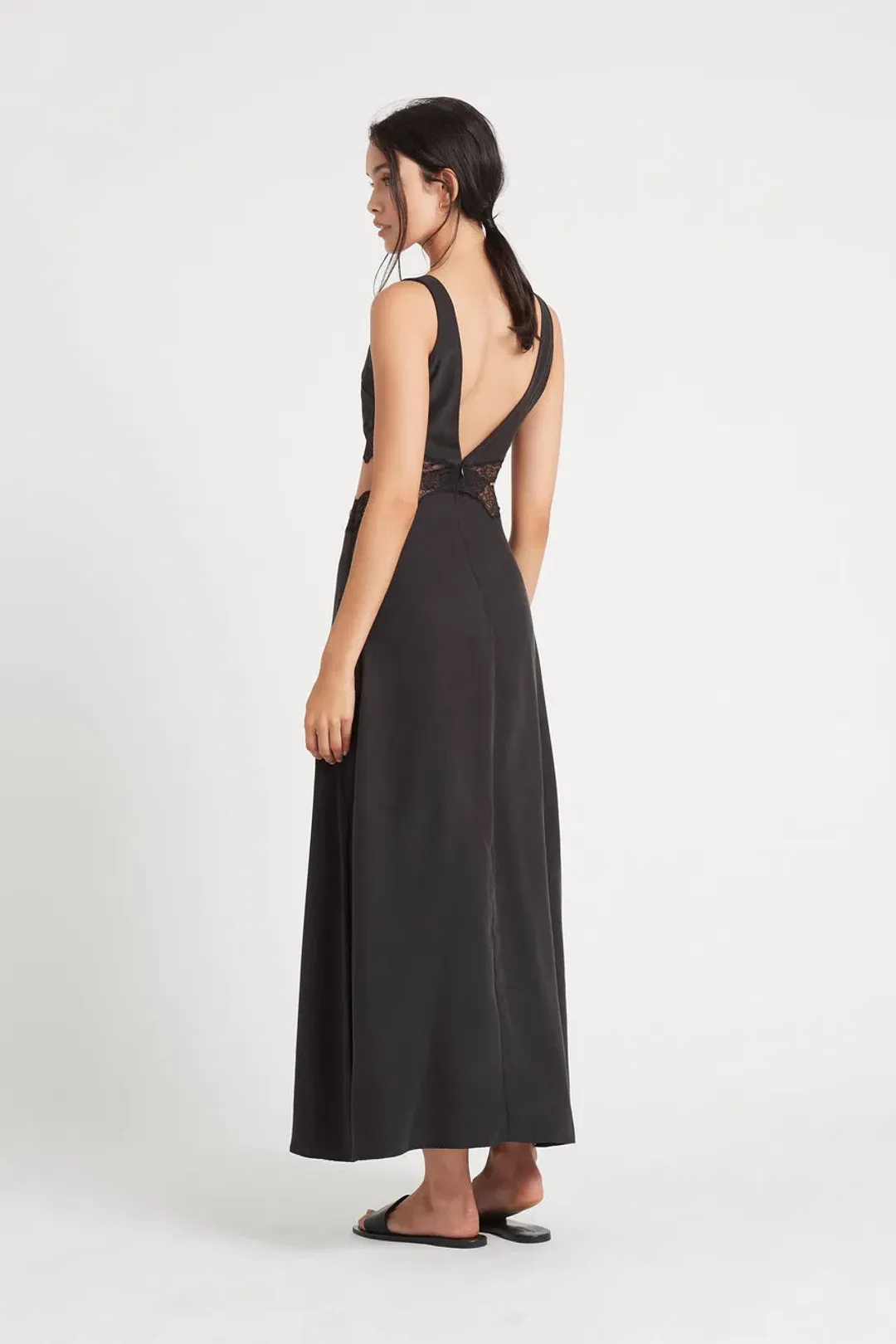 Sir the Label Alma Cut Out Dress Black Size 0/Au 6 for rent on The Volte - main image