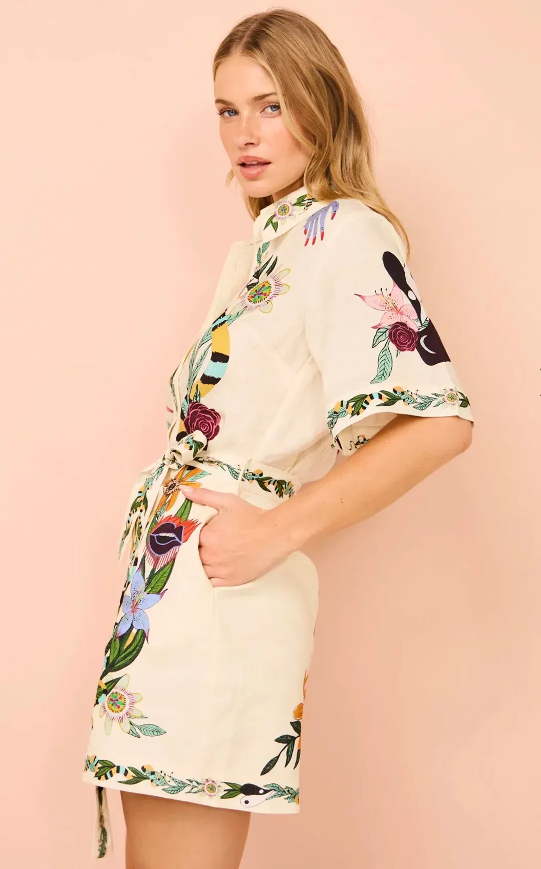 Alemais Meagan Mini Dress Print Size 12 for rent on The Volte - main image