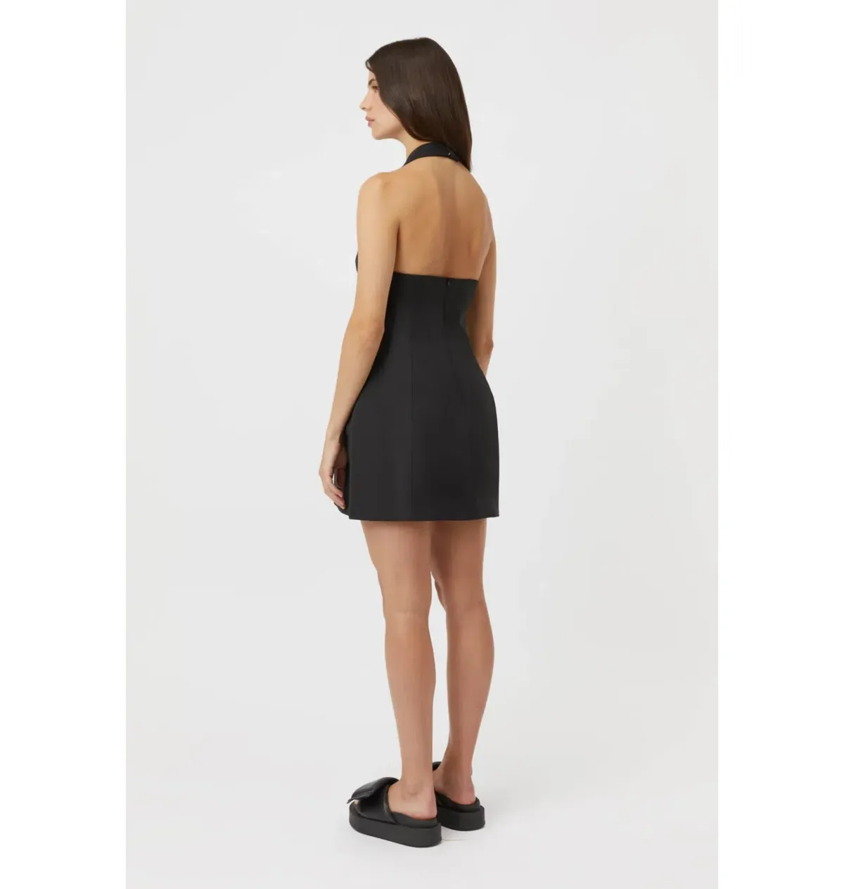 Camilla And Marc Petra Mini Dress Black Size AU 10  - Image 4