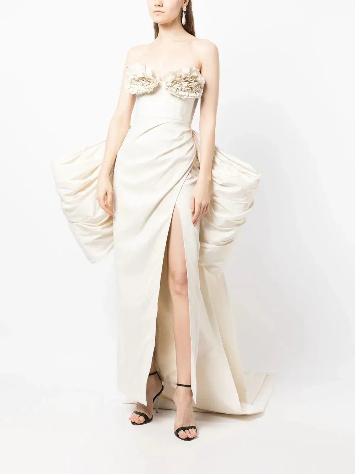 Rachel Gilbert Romy Gown Cream Size 10 - Image 1