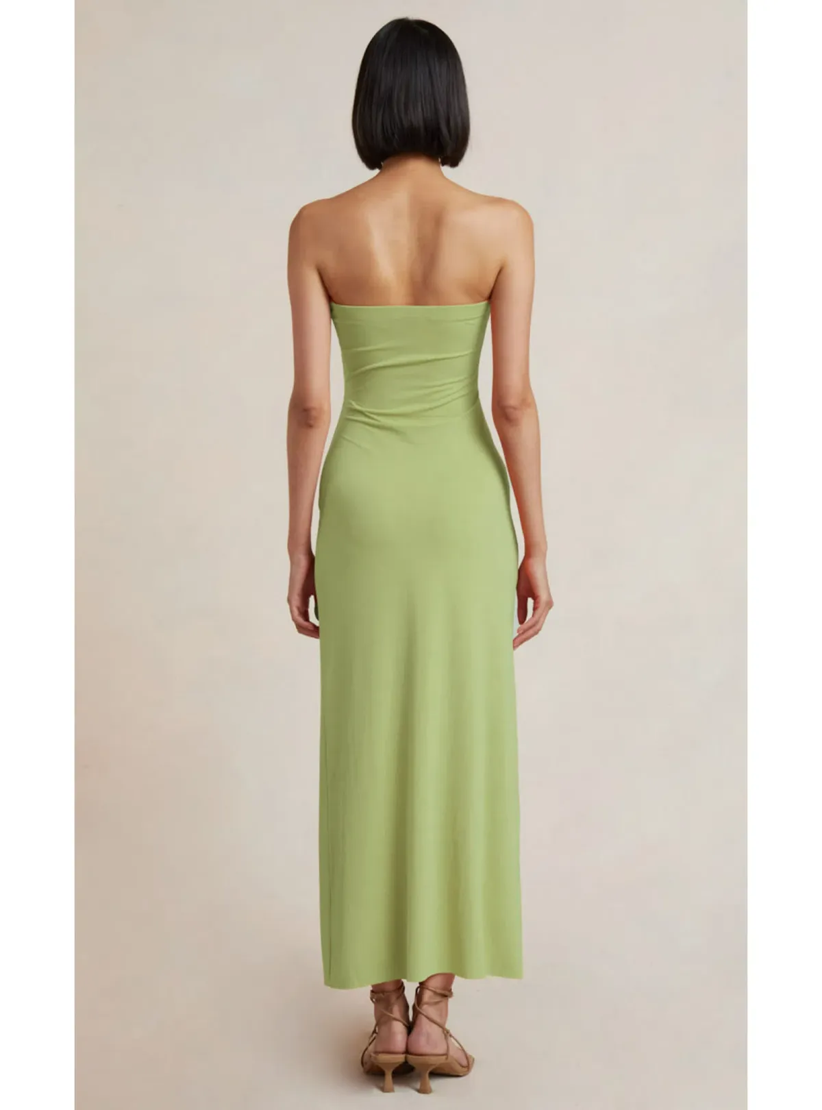 Bec & Bridge Myla Strapless Dress Green Size AU 6 - Image 2