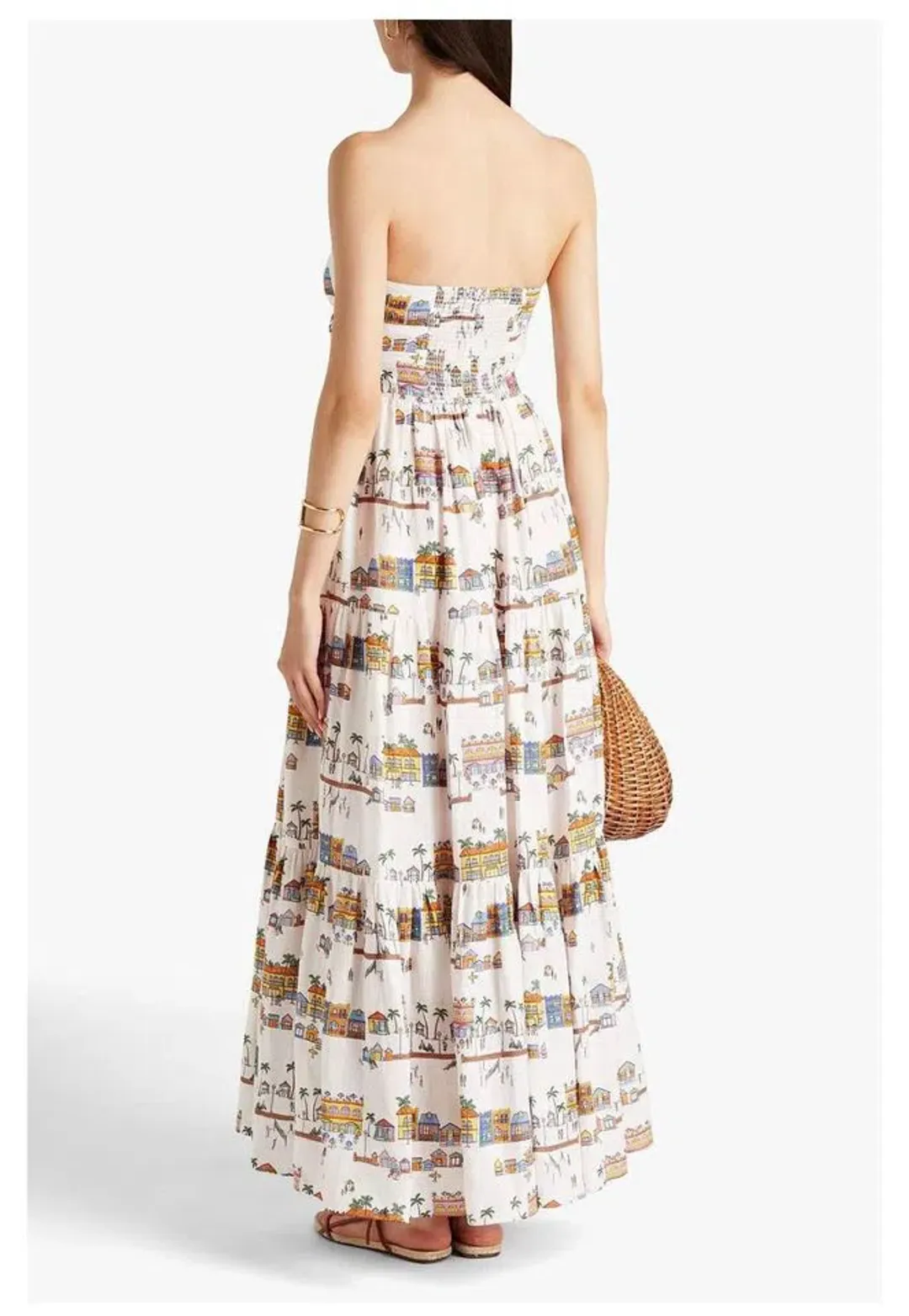 Zimmermann Mae Strapless Maxi Dress Print Size 0P/ AU 6 for rent on The Volte - main image