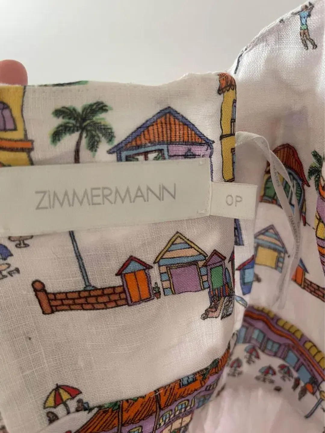 Zimmermann Mae Strapless Maxi Dress Print Size 0P/ AU 6 for rent on The Volte - main image