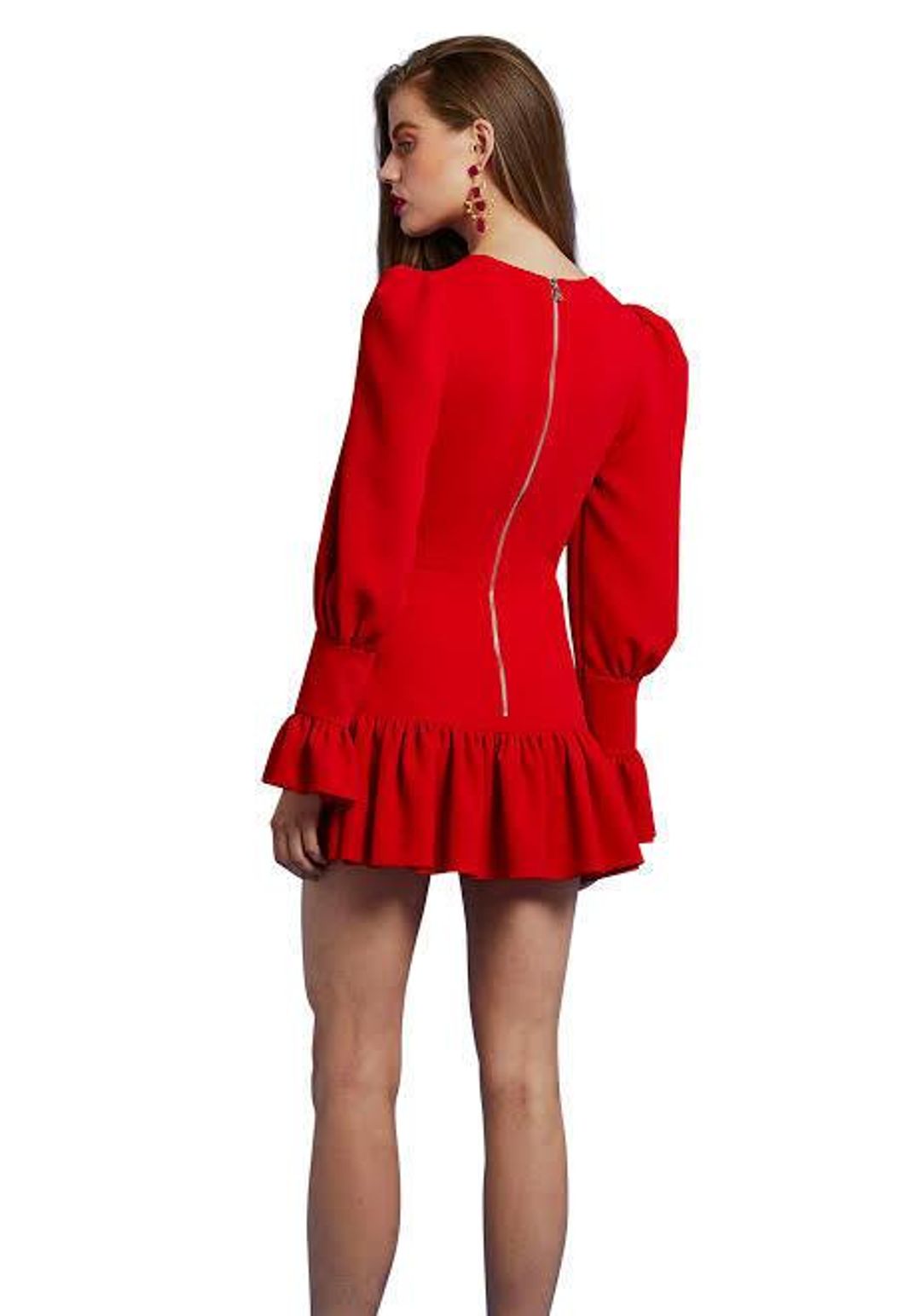 by Johnny anna v tulip sleeve dress size 6 for rent on The Volte - main image