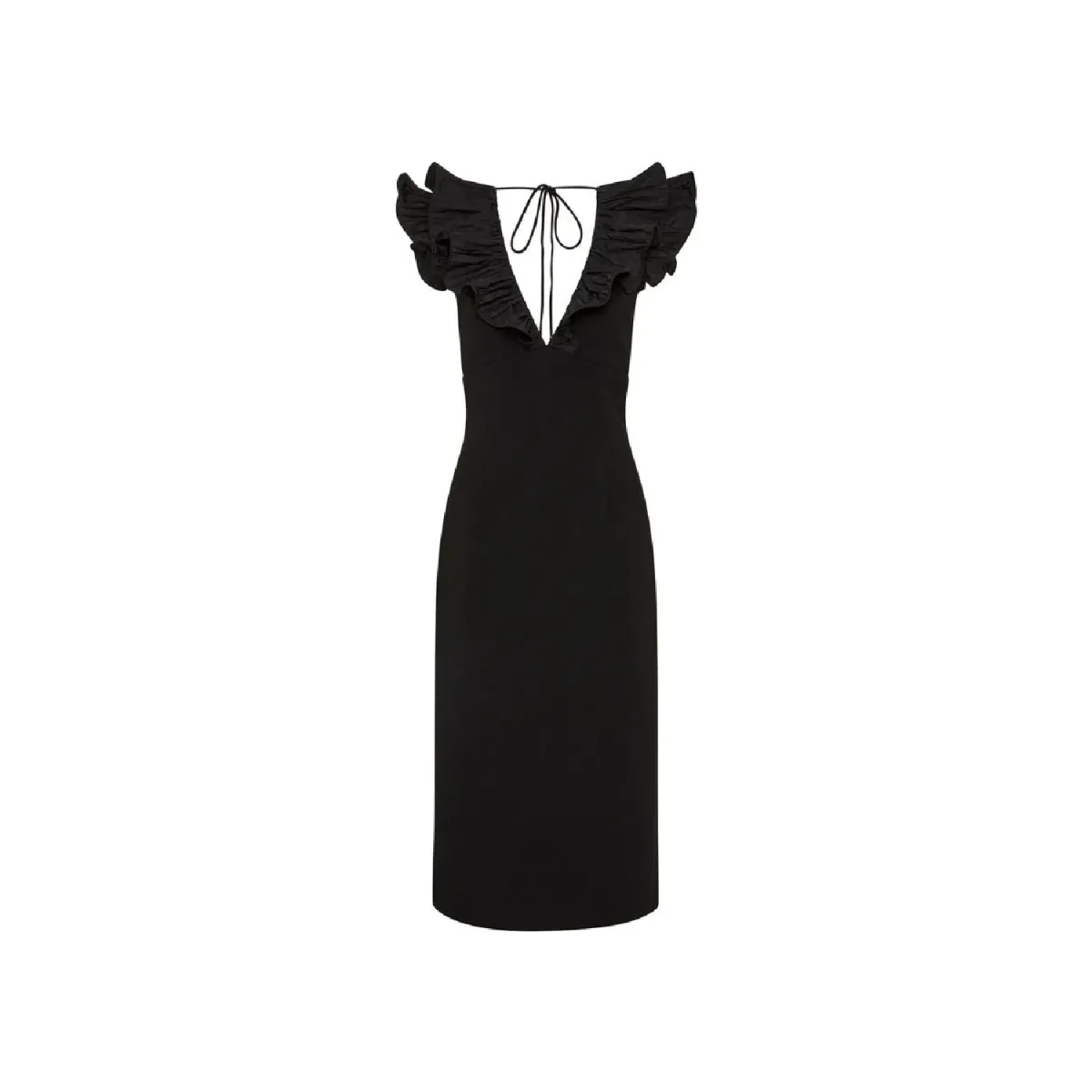 Rebecca Vallance Chloe Midi Dress Black Size 14  - Image 4