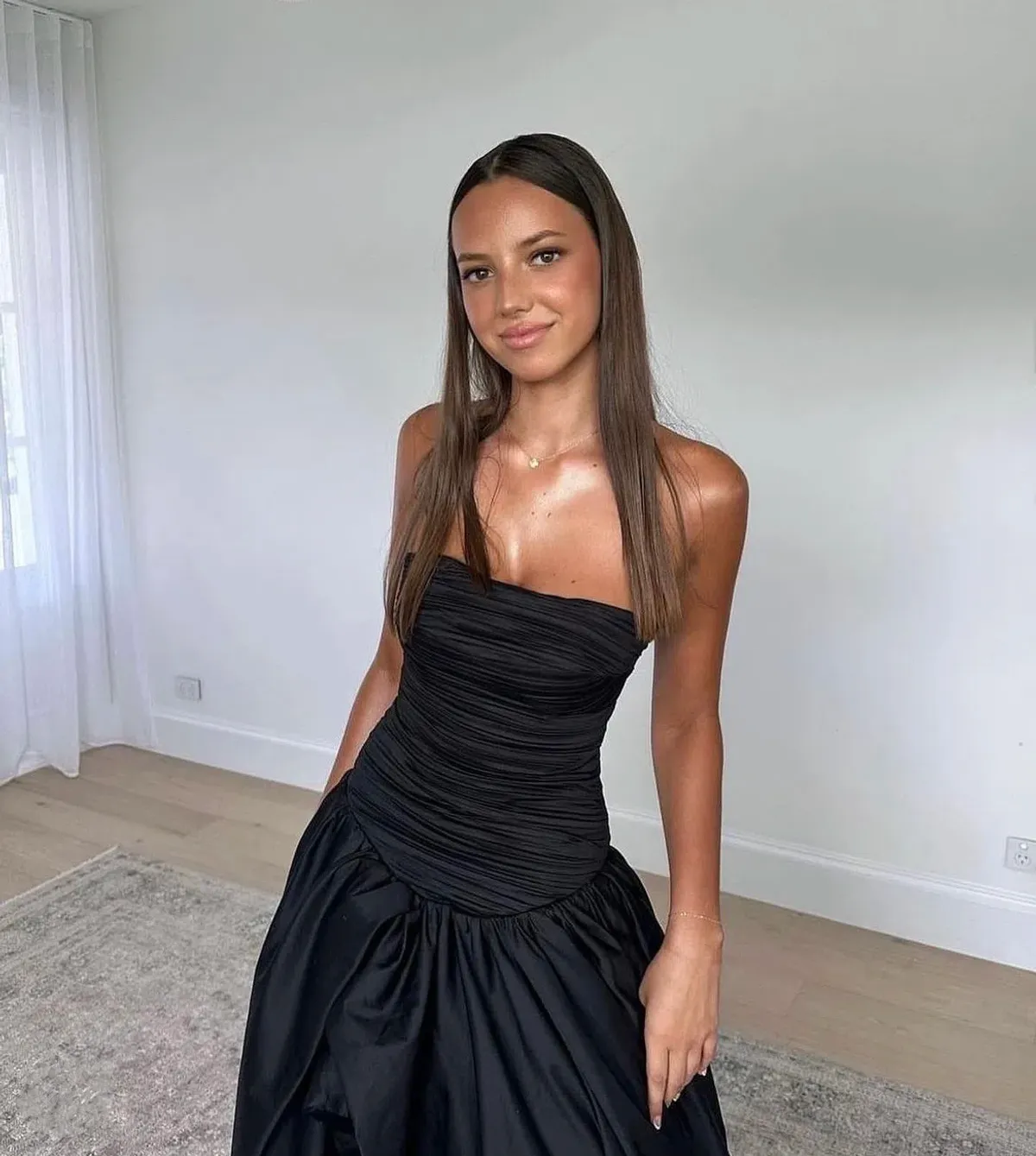 Aje Violette Bubble Hem Maxi Dress Black Size 8 - Image 3