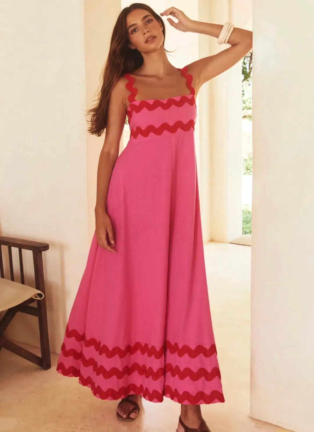 Mister Zimi Vivi Dress Pink Ric Rac Size 8 for rent on The Volte - main image