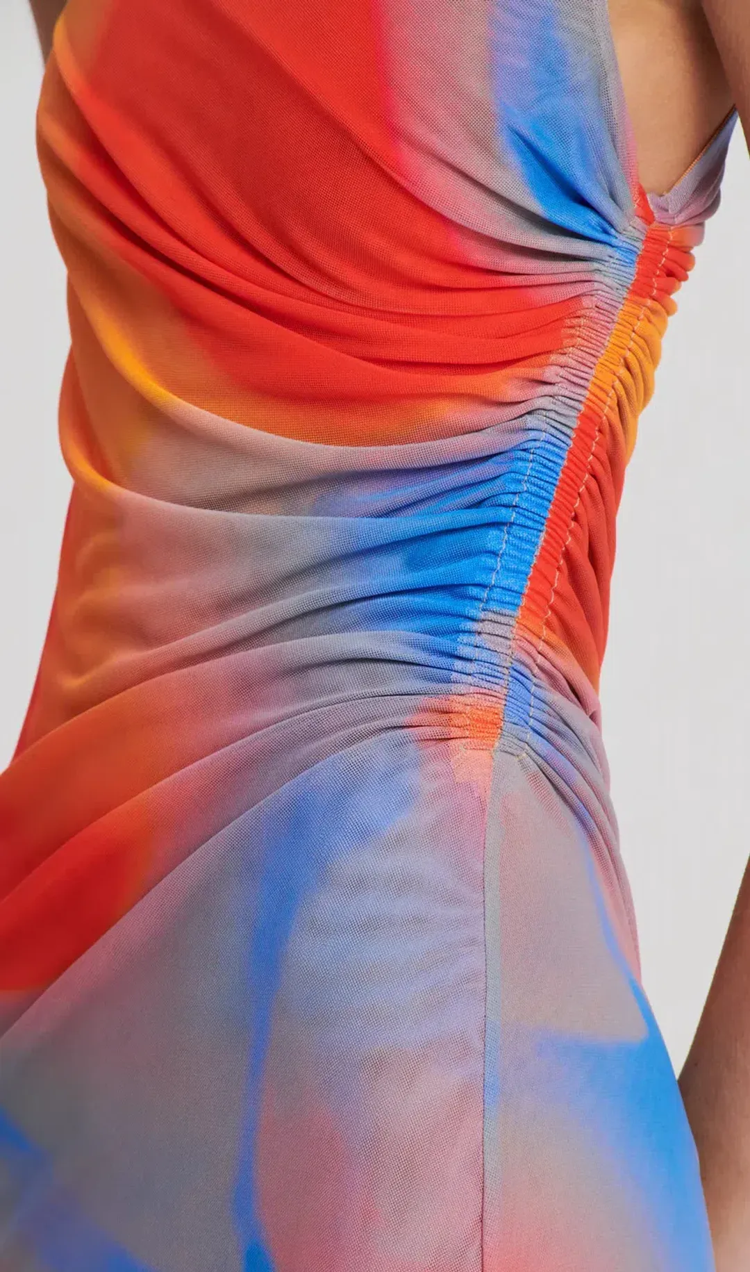 Scanlan Theodore Italian Watercolour Print Dress Blue/Red Size 8  for rent on The Volte - main image