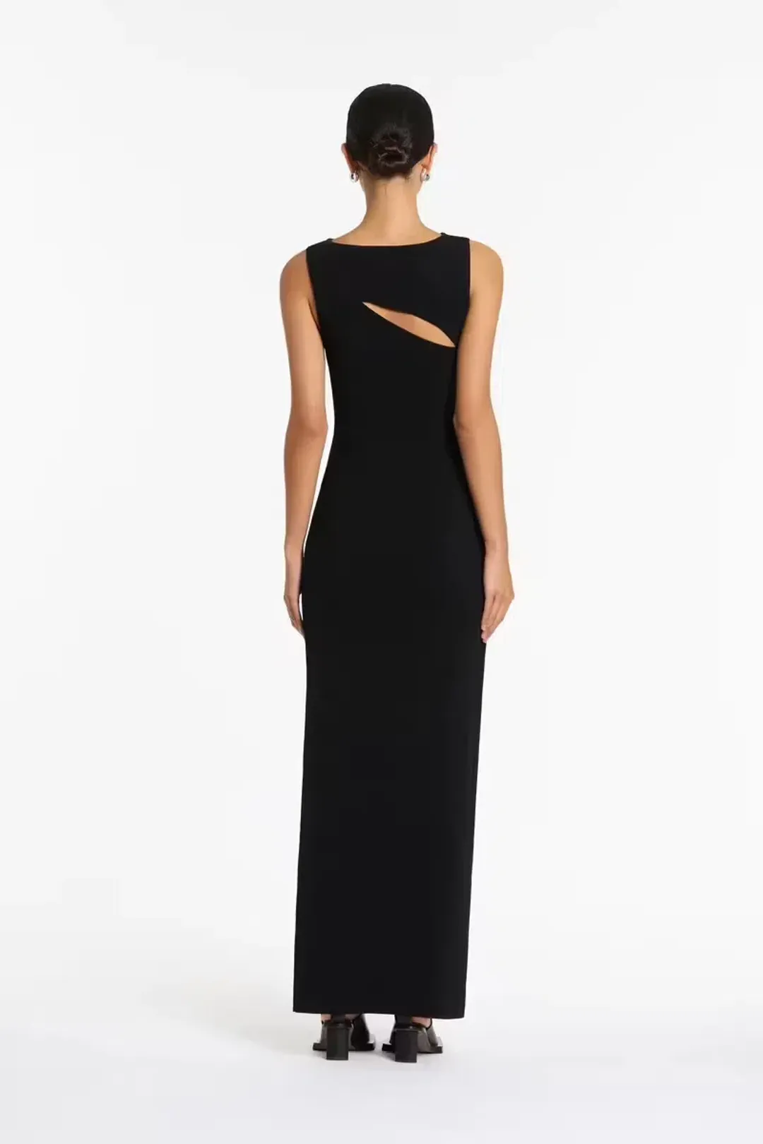 Sir the Label Nadja Cut Out Maxi Dress Black Size 6 for rent on The Volte - main image