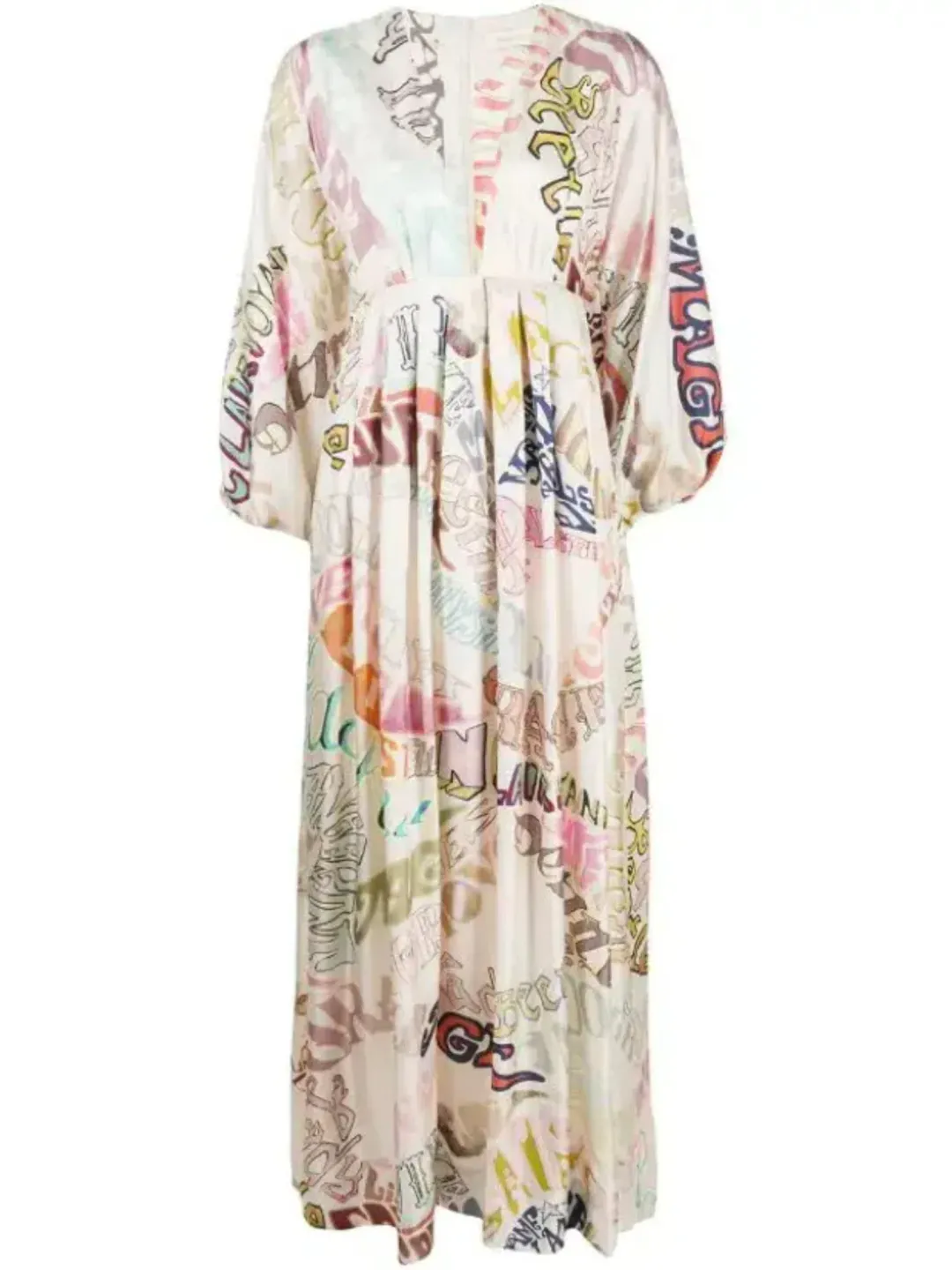 Zimmermann Ladybeetle Word Midi Dress Word Print Size 0 / AU 8  for rent on The Volte - main image