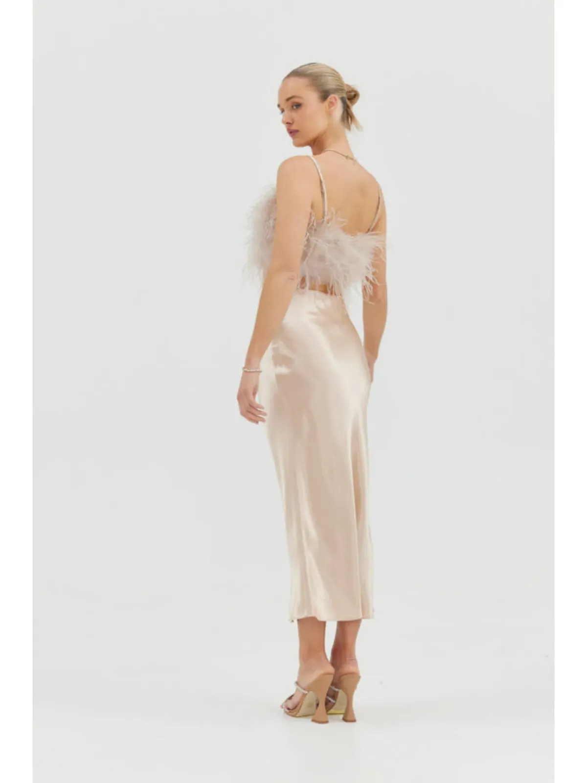 Bubish Iris Top & Harlow Skirt Champagne Size S / AU  8 - Image 5